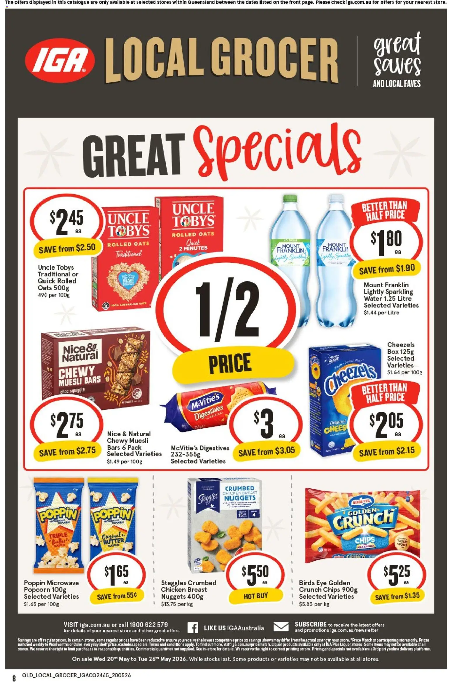IGA catalogue - valid from 20.05.2026 | Page: 2 | Products: Box, Chicken, Oats, Date