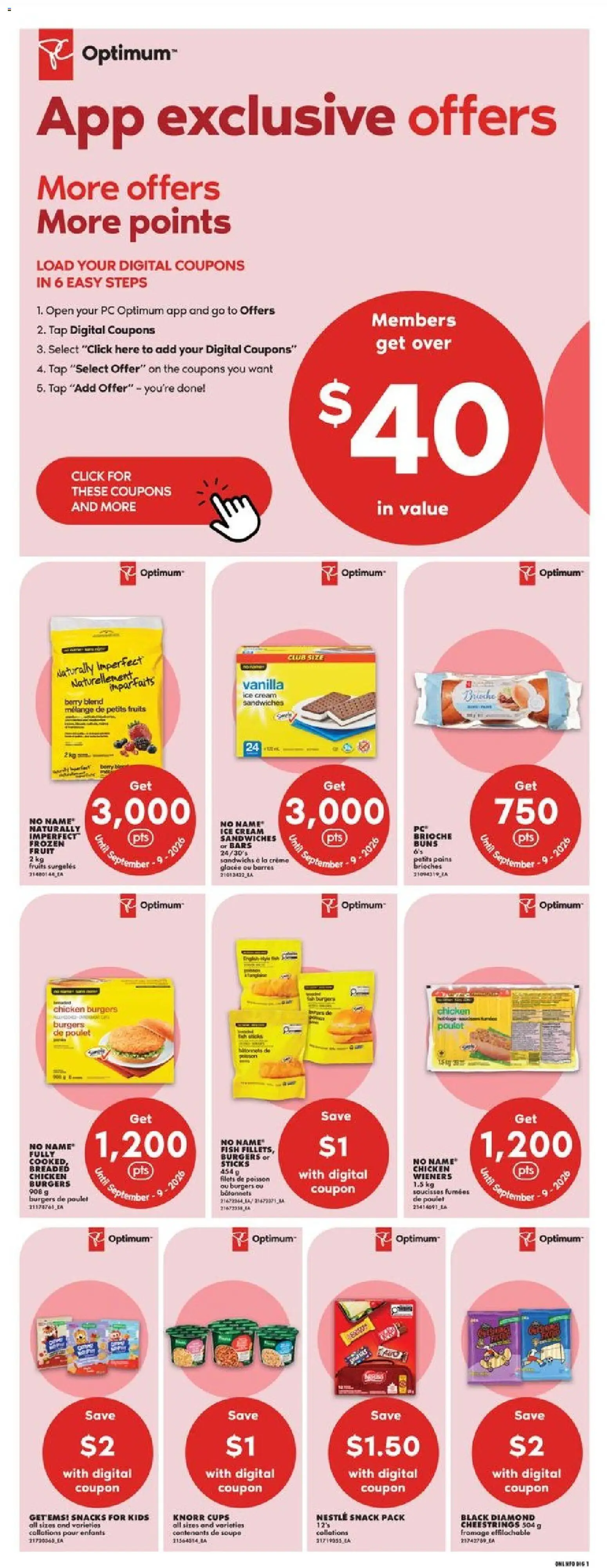 No Frills flyer valid from Aug 20, 2026 | Page: 10 | Products: Cream, Fruit, Vanilla, Ice