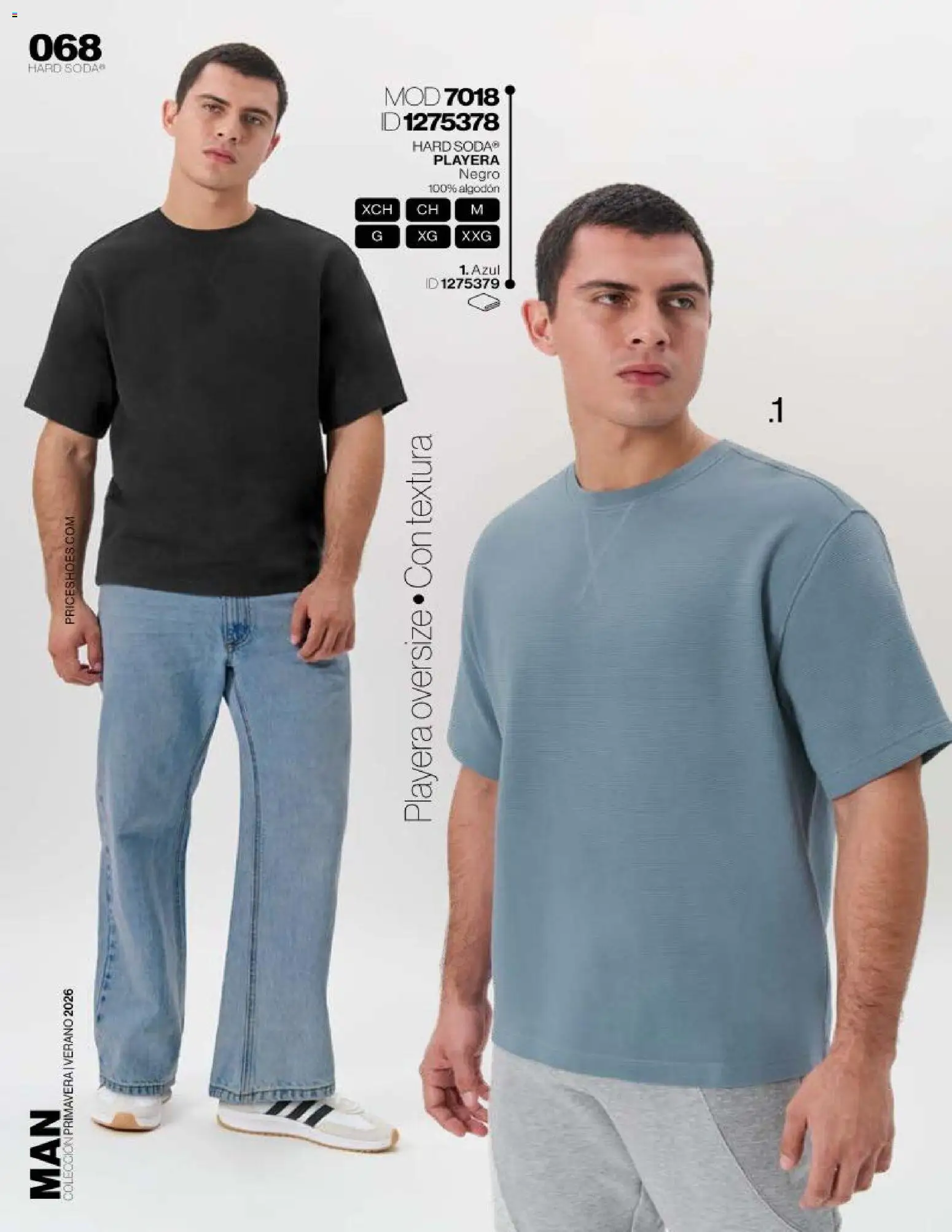 Nuevas ofertas de Price Shoes válidas en toda la República Mexicana desde el 03.04.2026. ¡Encuentra las mejores ofertas en Price Shoes catálogo Man! | Página: 68 | Productos: Algodón, Playera