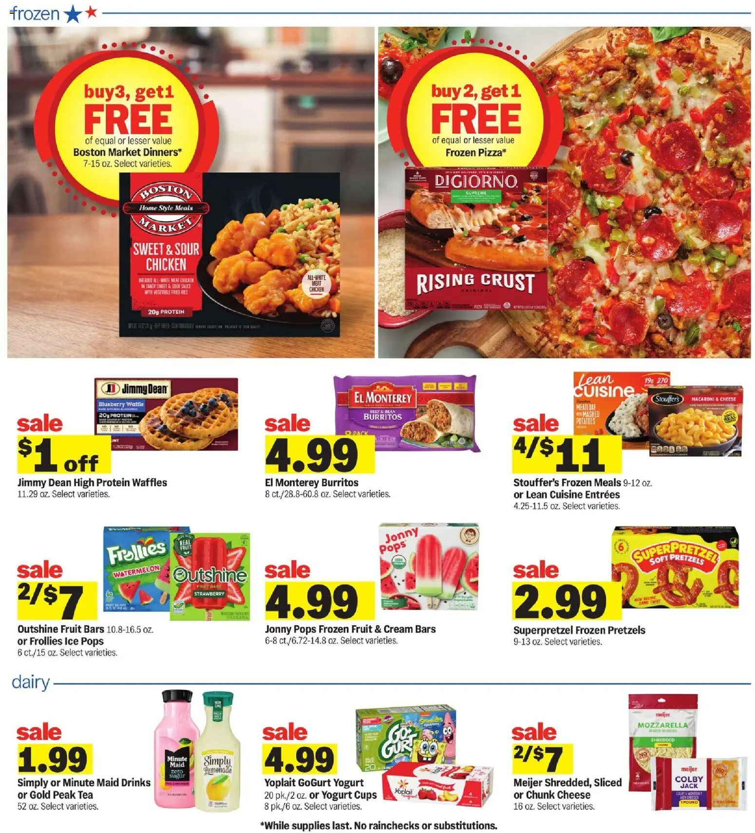 Meijer Weekly Ad - MI - valid from 06/24/2026 | Page: 27 | Products: Cheese, Cream, Potatoes, Sugar