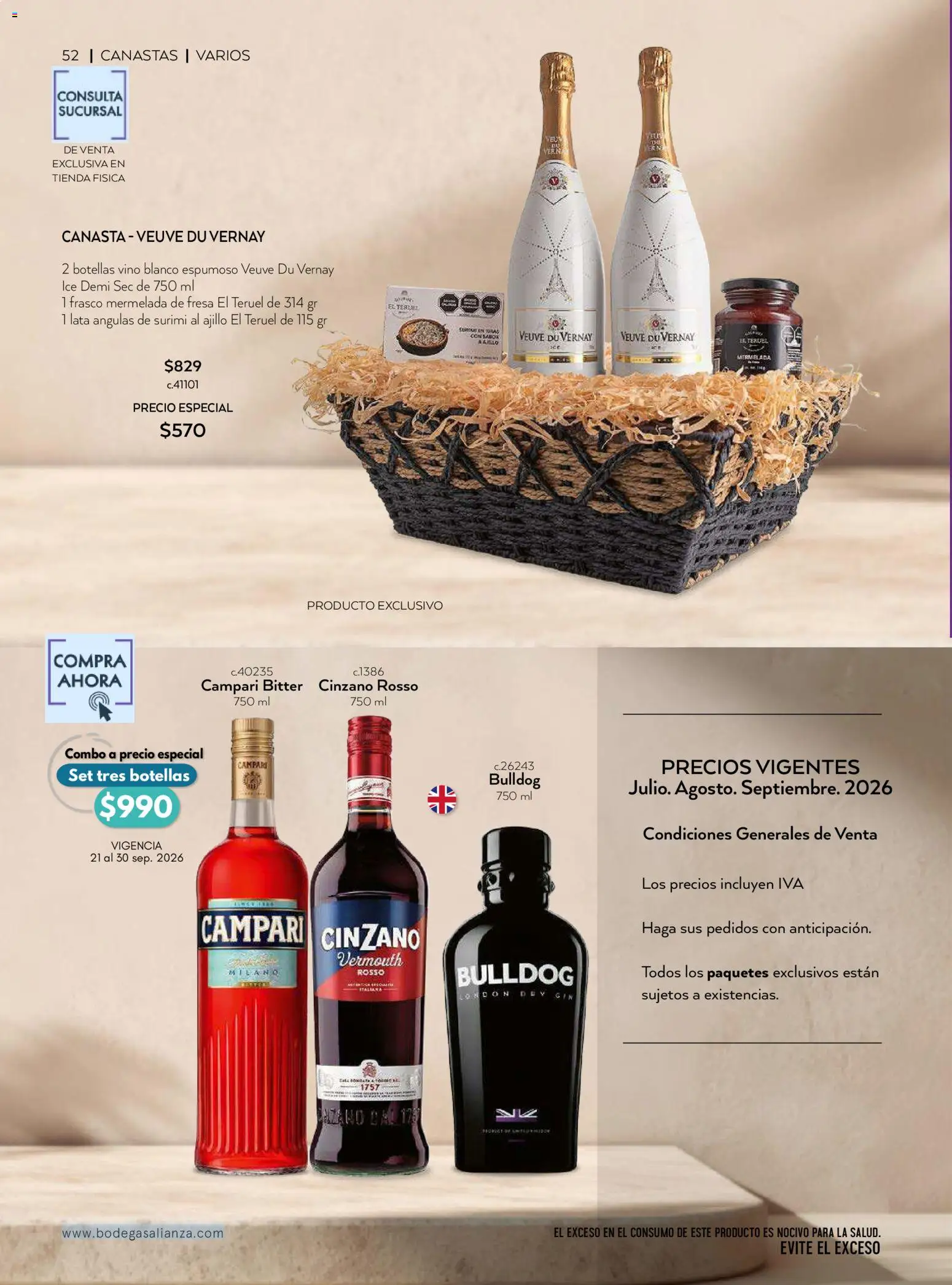 Nuevas ofertas de Bodegas Alianza válidas en toda la República Mexicana desde el 01/07/2026. ¡Encuentra las mejores ofertas en Bodegas Alianza catálogo! | Página: 54 | Productos: Fresa, Frasco, Mermelada, Vino