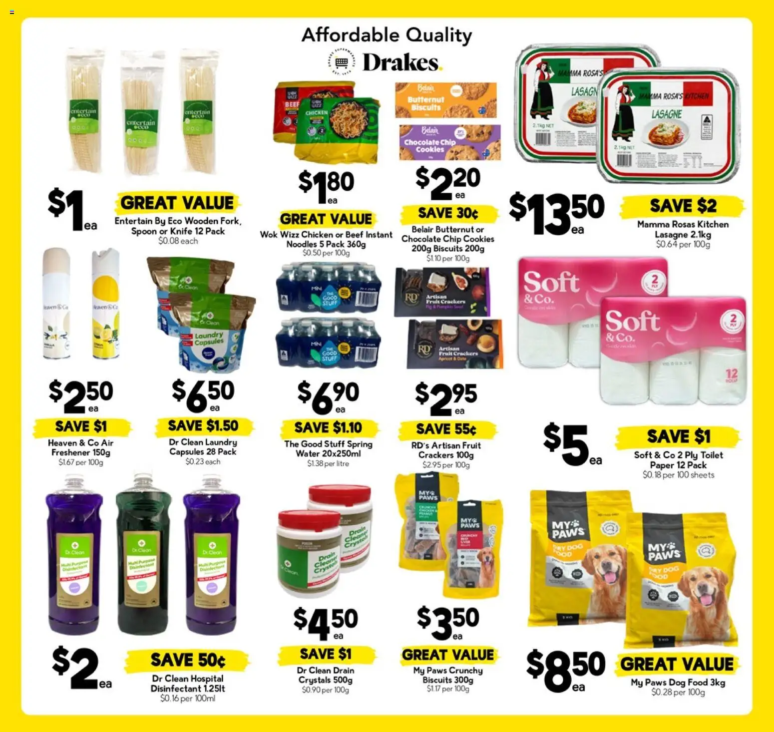 Drakes catalogue - valid from 22.04.2026 | Page: 15 | Products: Toilet, Crackers, Cleaner, Water