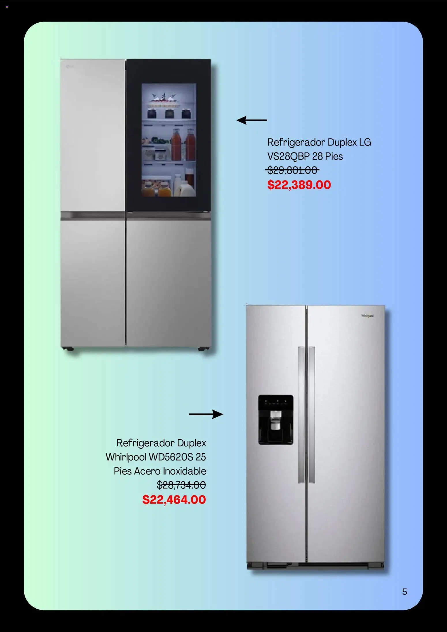 Nuevas ofertas de Muebles America válidas en toda la República Mexicana desde el 03/06/2026. ¡Encuentra las mejores ofertas en Muebles America catálogo! | Página: 5 | Productos: Refrigerador