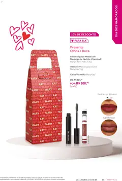 Mary Kay - Catálogo Maio 2026 - Pré-Visualização do folheto da loja Mary Kay, válido de 01.05.2026 | Página: 65 | Produtos: Máscara para cílios, Batom, Caixa, Manteiga
