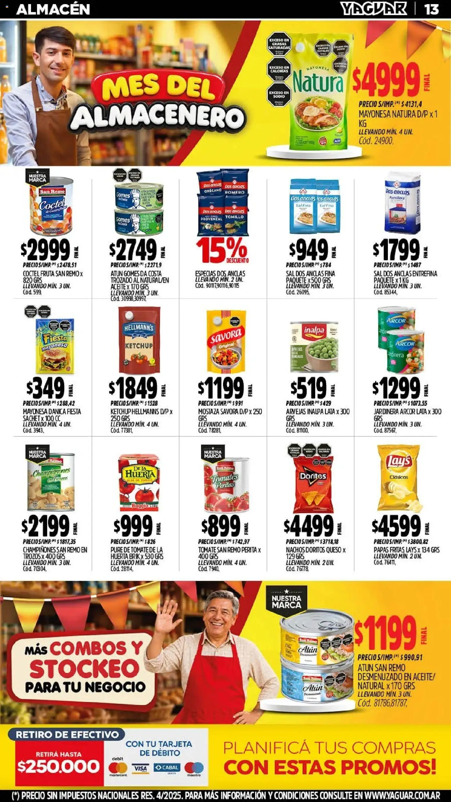 Yaguar - Oferta Semanal San Juan │ válido desde el 28/09/2026 | Página: 13 | Productos: Especias, Mostaza, Papas, Tomates