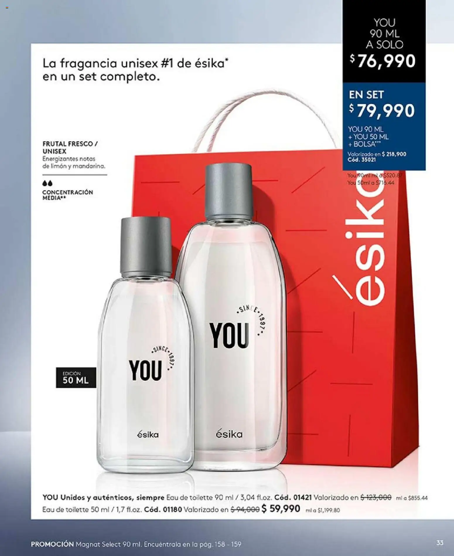 Ésika revista - valida desde el 04.05.2026 | Página: 35 | Productos: Bolsa, Limón, Fragancia, Eau de toilette