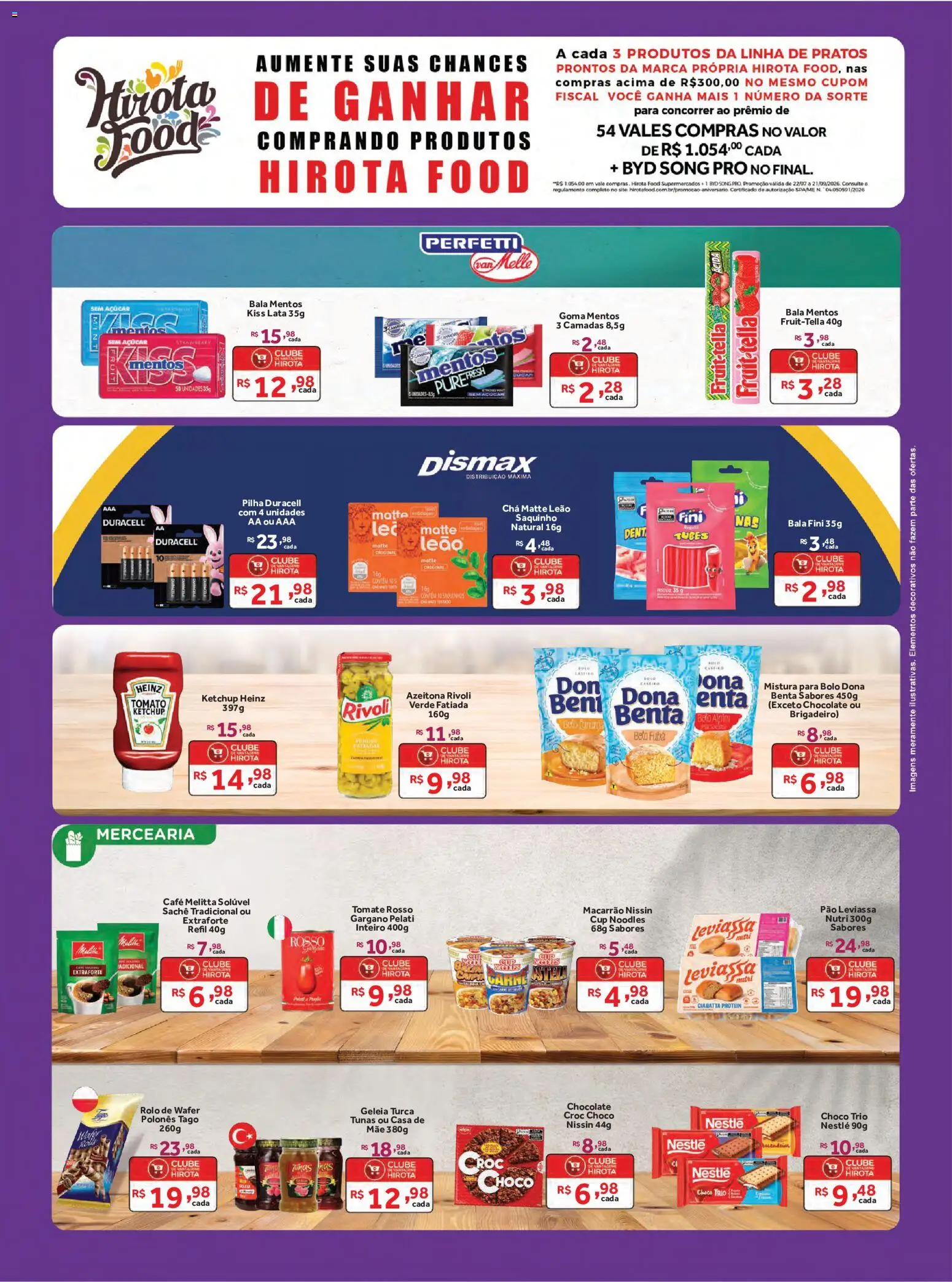 Hirota Food Folheto - válido de 12/08/2026 | Página: 13 | Produtos: Rolo, Pão, Café, Bala