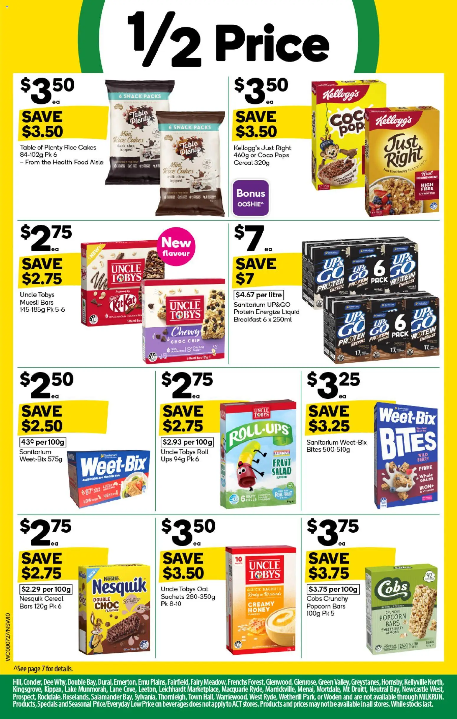 Woolworths catalogue - valid from 15/07/2026 | Page: 10 | Products: Honey, Cereal, Muesli, UPS