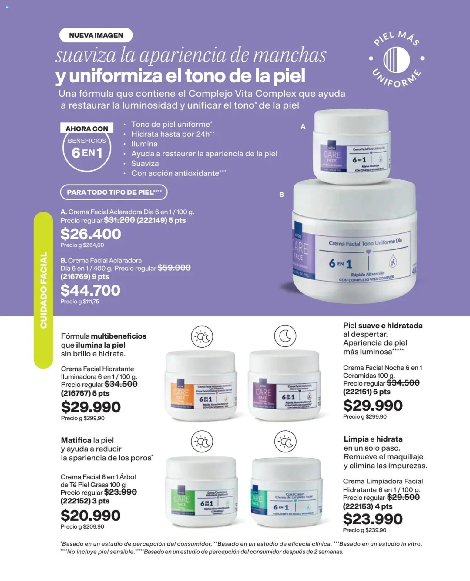 Avon revista - valida desde el 03/08/2026 | Página: 114 | Productos: Té, Crema, Maquillaje, Crema de limpieza