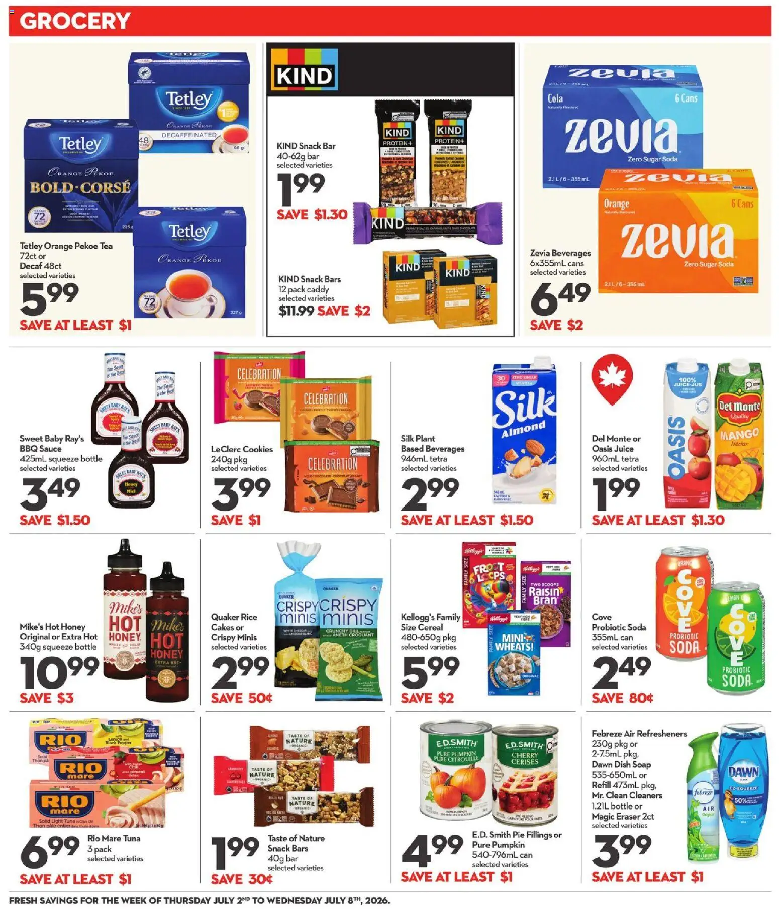 Longo's flyer valid from Jul 2, 2026 | Page: 13 | Products: Rice, Cookies, Soap, Pumpkin