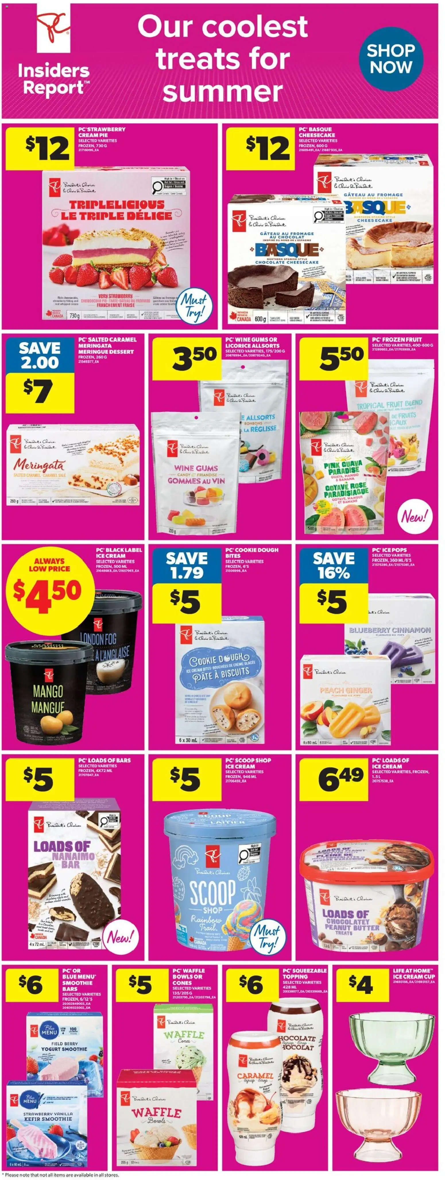 Real Canadian Superstore flyer valid from 21.05.2026 | Page: 9 | Products: Cream, Ice cream, Chocolate, Wine