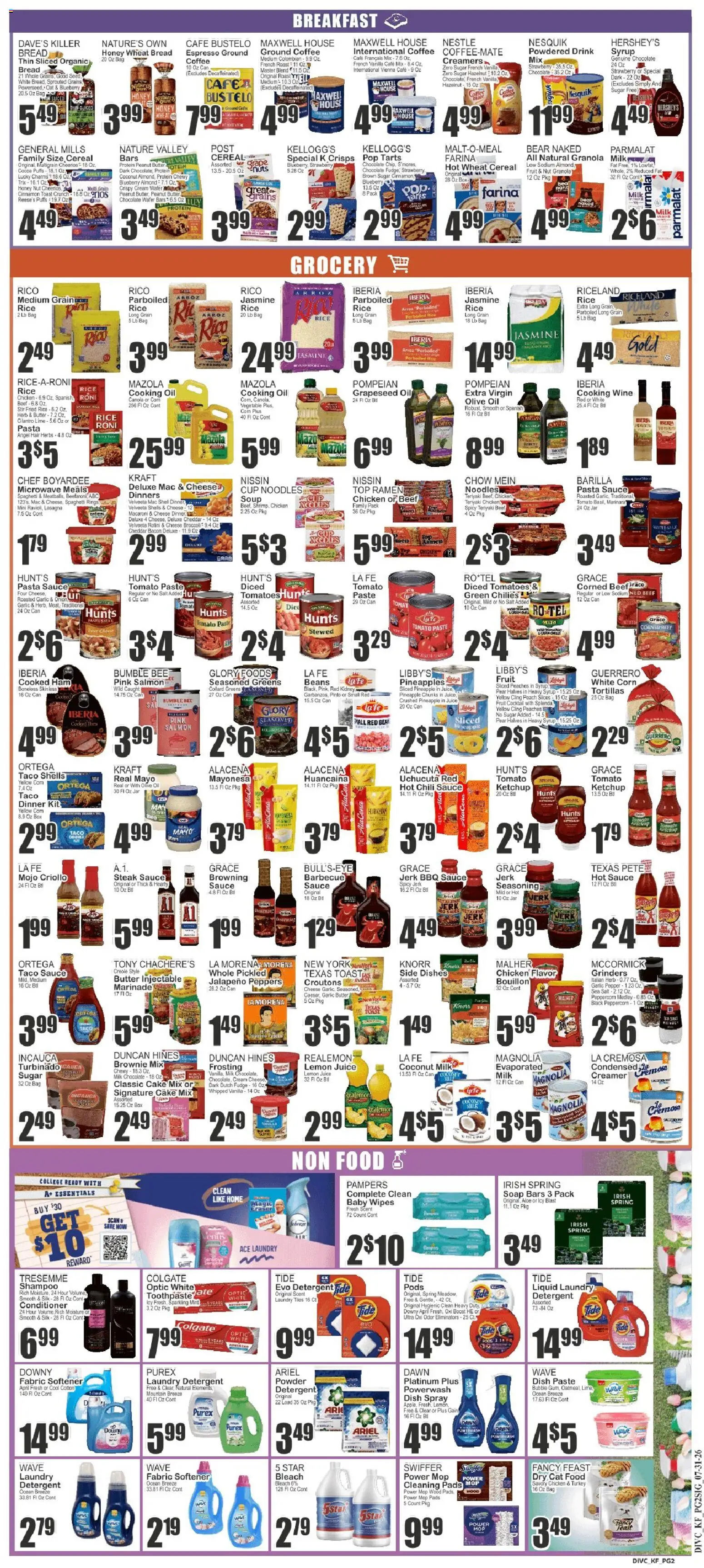 Food Universe Weekly Ad - valid from 07/31/2026 | Page: 2 | Products: Bouillon, Salt, Pear, Steak