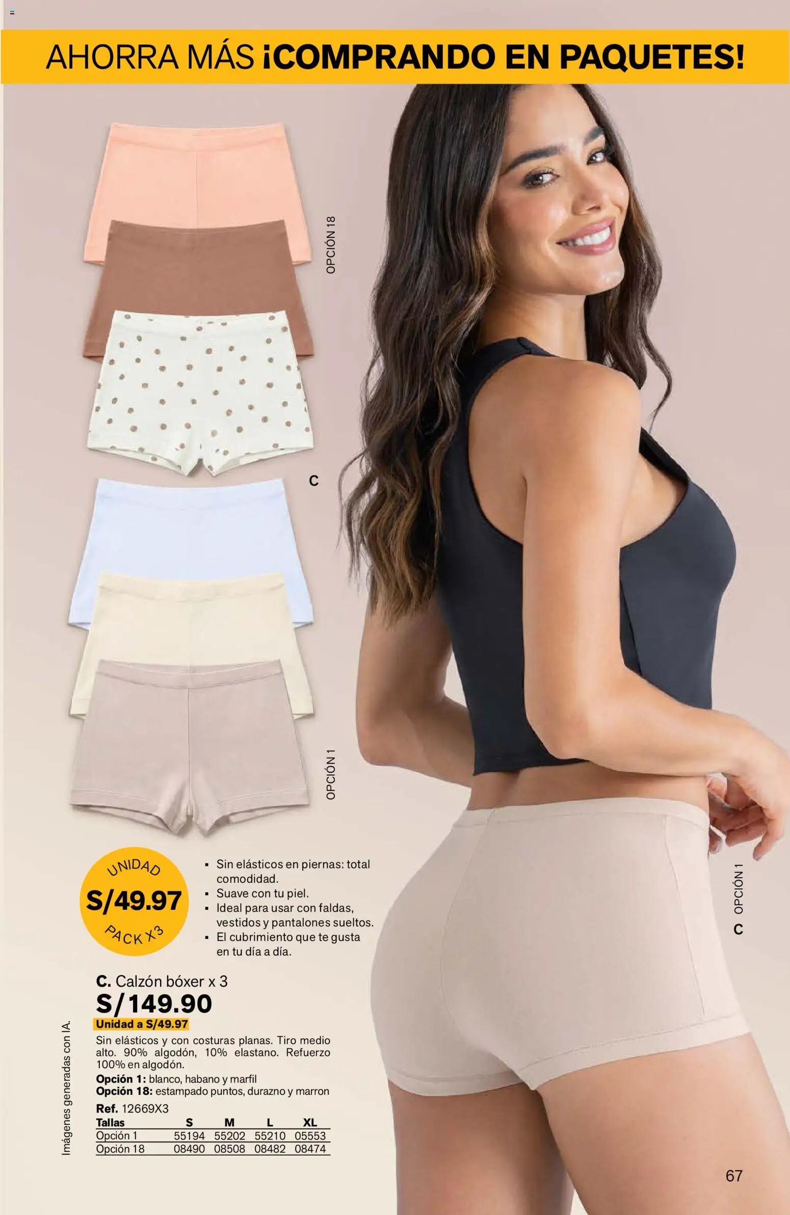 Catálogo Leonisa válido desde 24/08/2026 | Página: 67 | Productos: Té, Pantalones