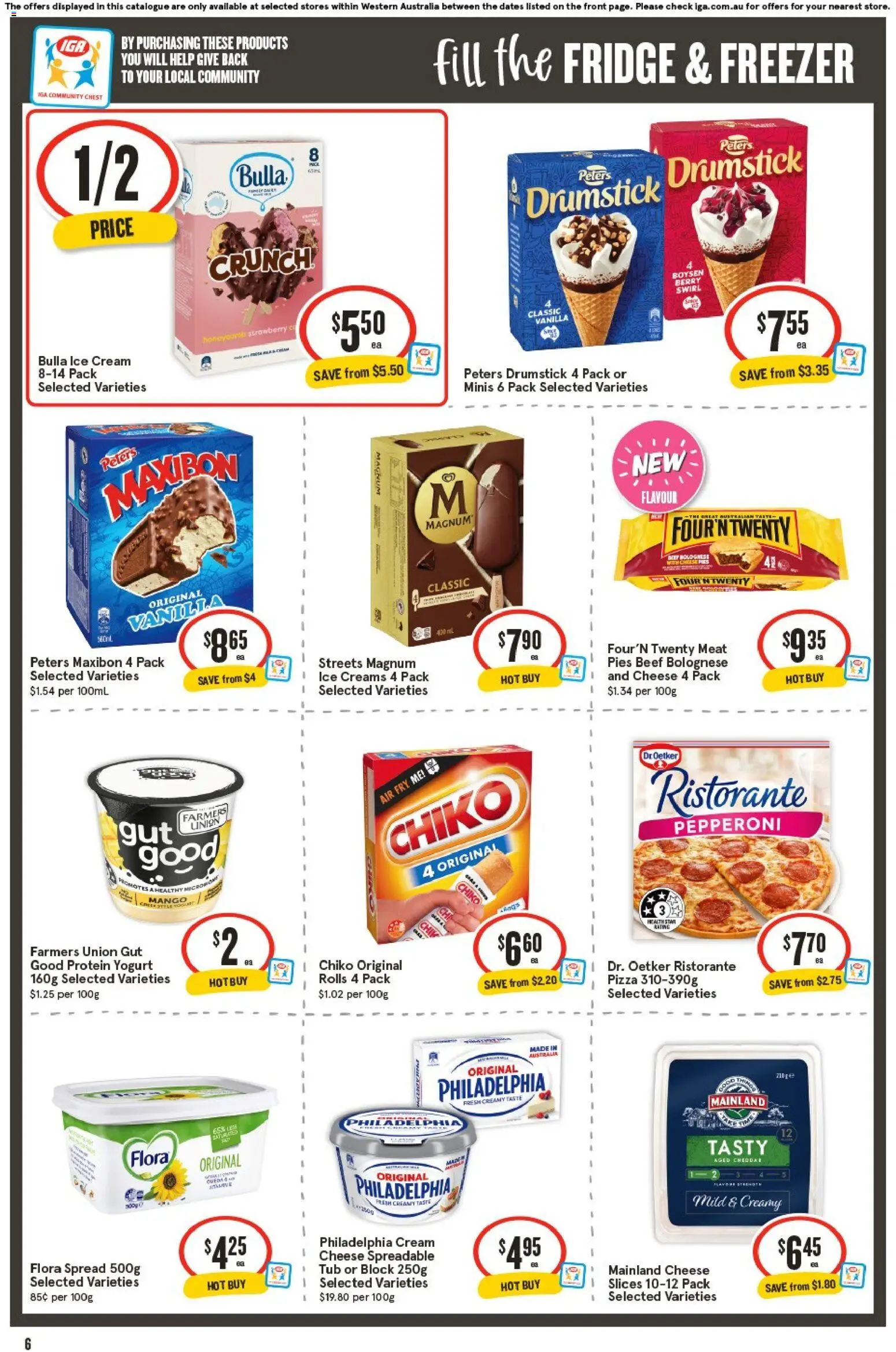IGA catalogue - valid from 19/08/2026 | Page: 7 | Products: Pizza, Beef, Cream, Magnum