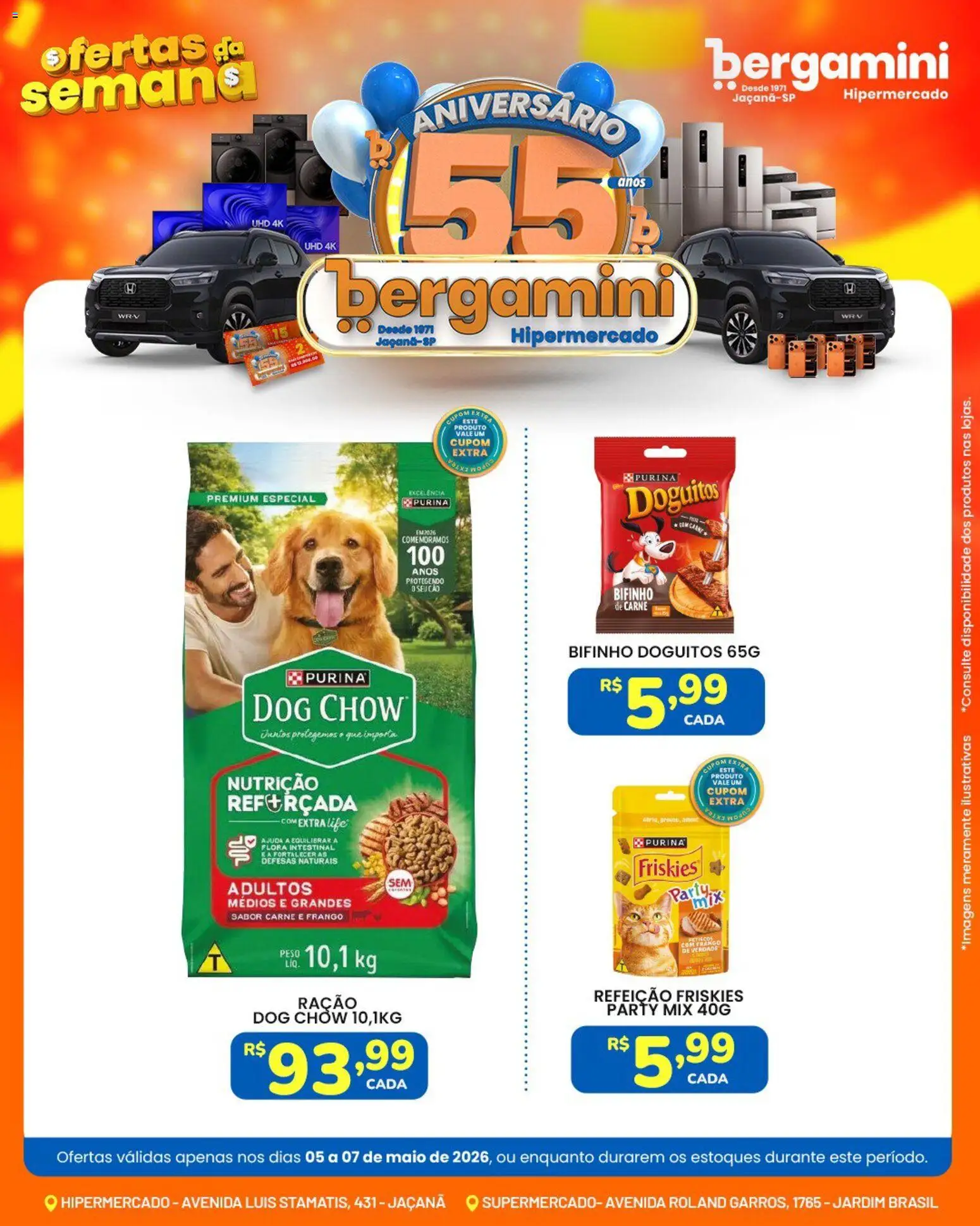 Supermercado Bergamini Folheto - válido de 05.05.2026 | Página: 8 | Produtos: Maiô, Carne, Frango