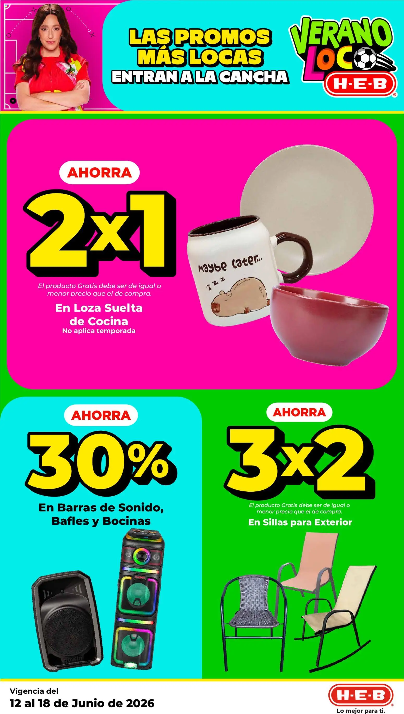 Nuevas ofertas de H-E-B válidas en toda la República Mexicana desde el 12.06.2026. ¡Encuentra las mejores ofertas en H-E-B folleto! | Página: 17 | Productos: Cocina