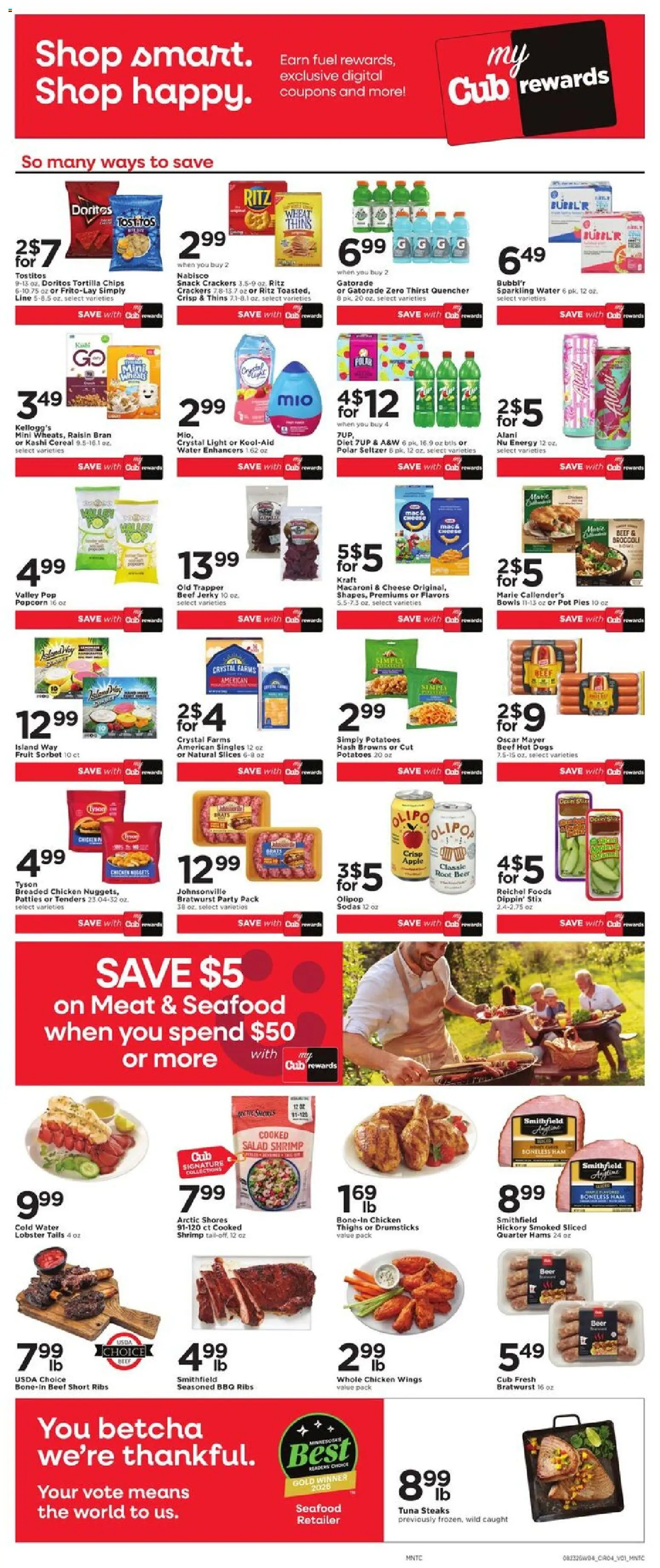 Cub Foods Weekly Ad - valid from 08/23/2026 | Page: 6 | Products: Broccoli, Salad, Potatoes, Tuna