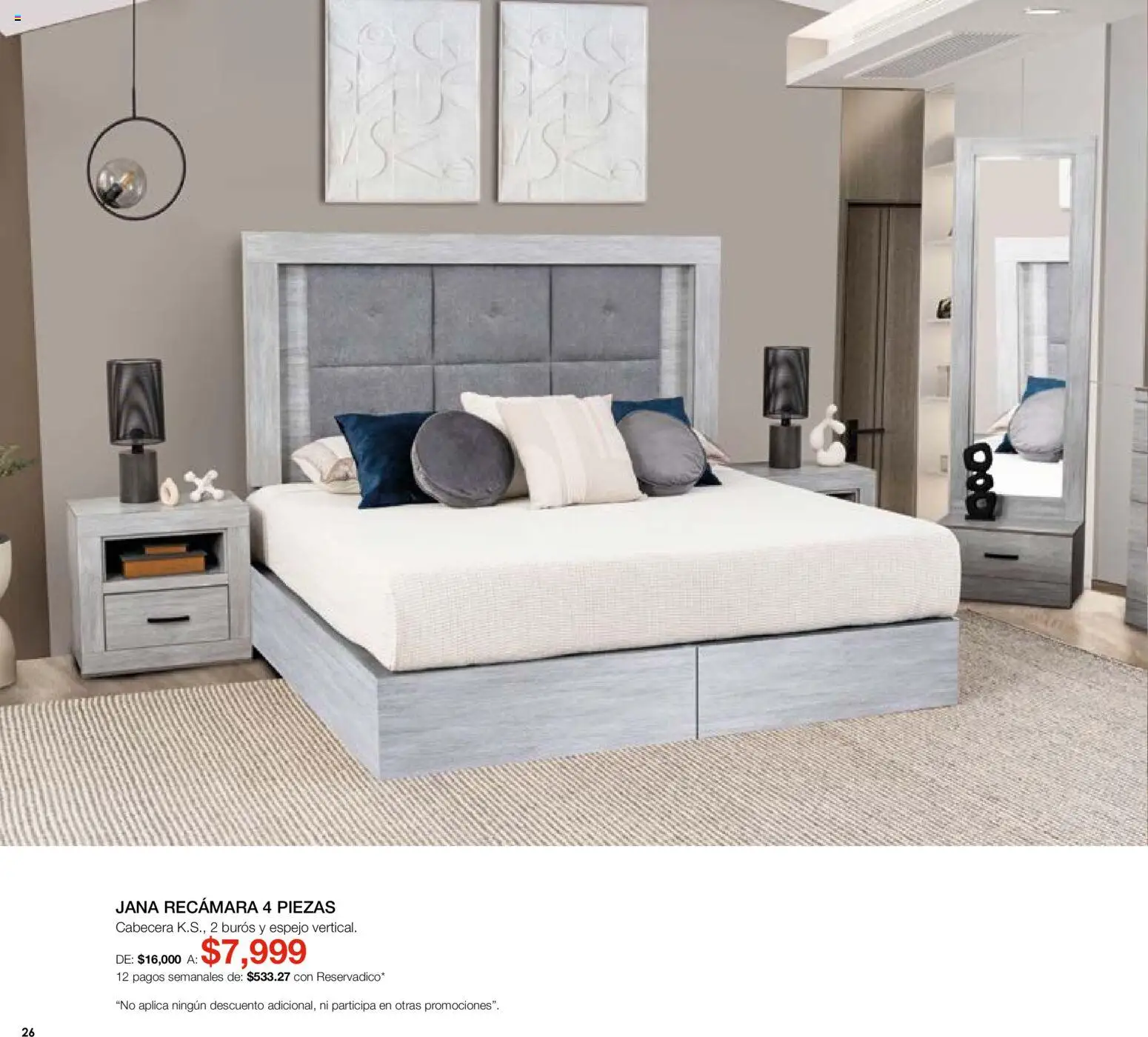 Nuevas ofertas de Muebles Dico válidas en toda la República Mexicana desde el 07.05.2026. ¡Encuentra las mejores ofertas en Muebles Dico catálogo Medio año, medio precio! | Página: 26