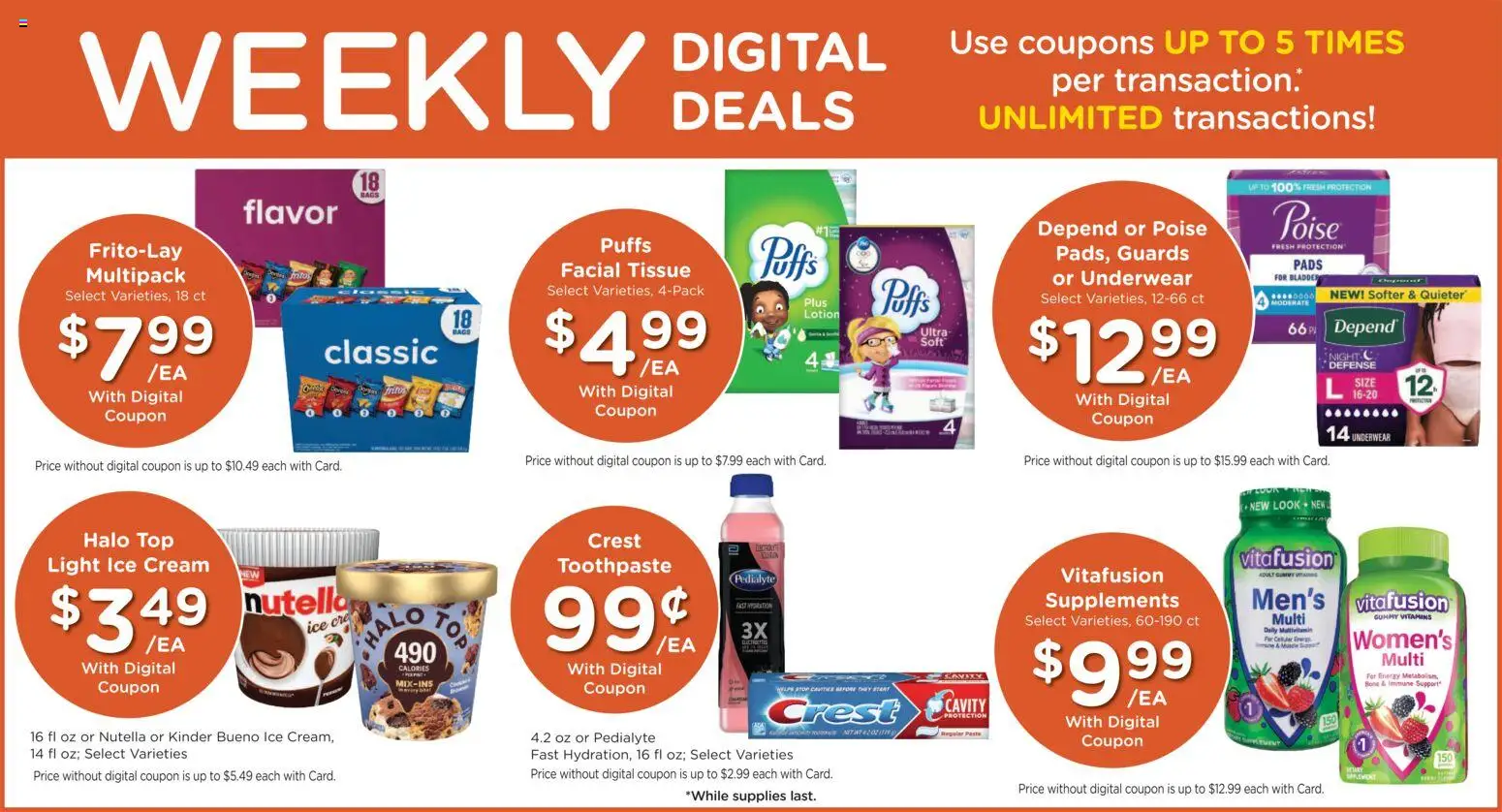 Dillons Weekly Ad - valid from 08/19/2026 | Page: 3 | Products: Nutella, Pasta, Cream, Ice
