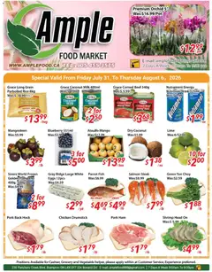 Preview of Ample Food Market weekly flyer / circulaire from shop Ample Food Market valid from Jul 31, 2026