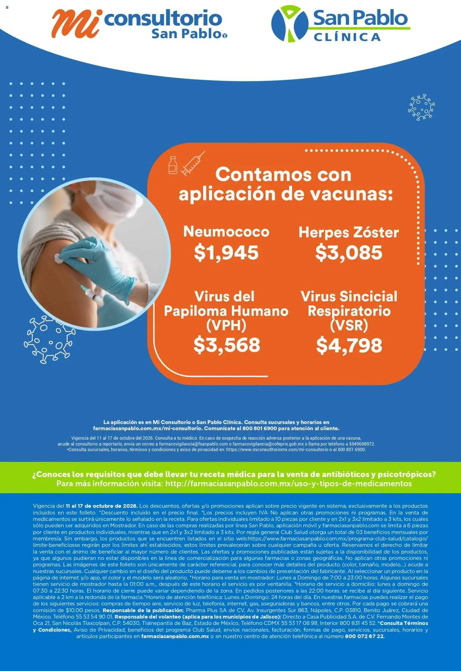 Nuevas ofertas de Farmacia San Pablo válidas en toda la República Mexicana desde el 11/10/2026. ¡Encuentra las mejores ofertas en Farmacia San Pablo catálogo! | Página: 13