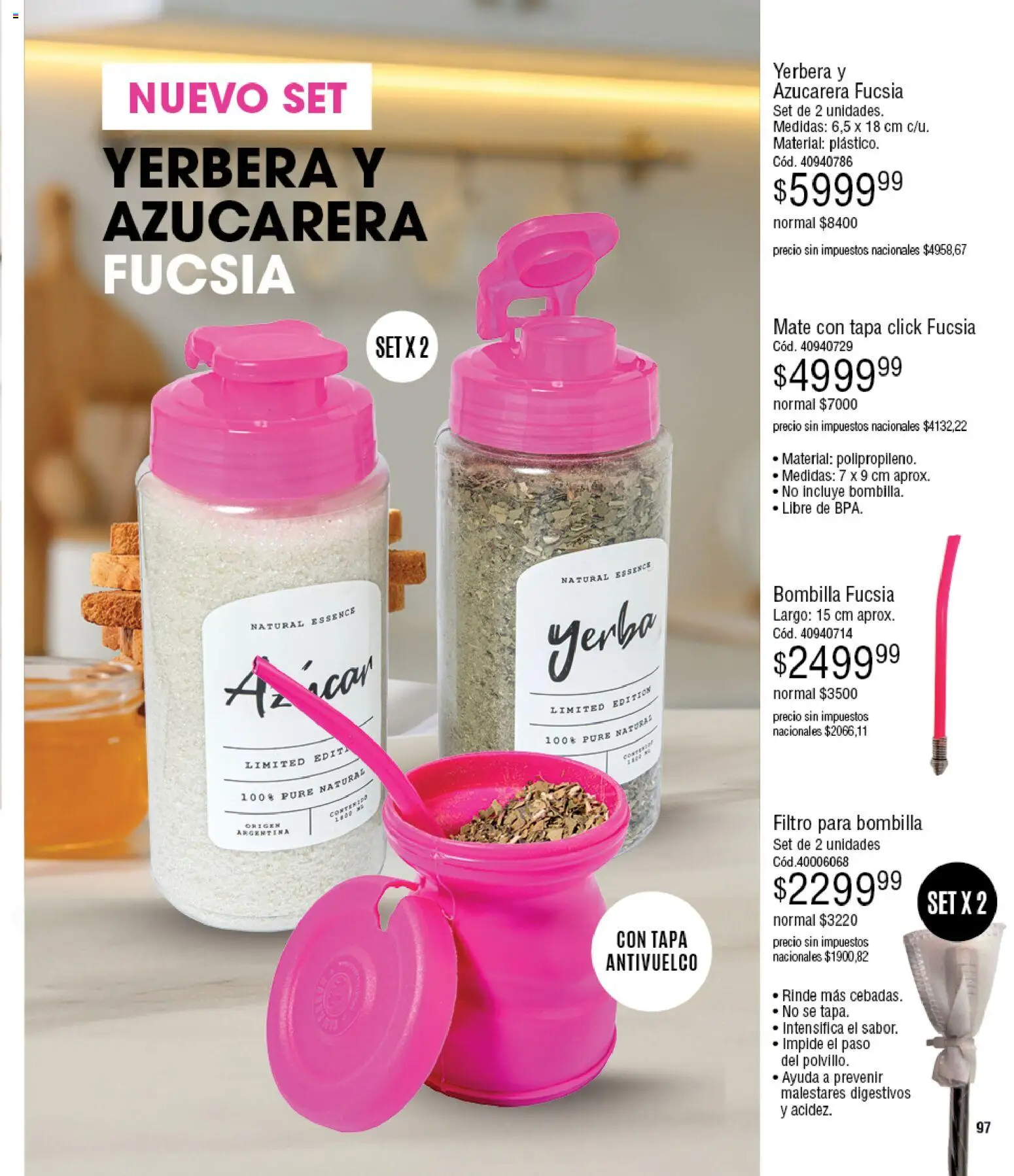 Millanel - Catálogo │ válido desde el 27.04.2026 | Página: 97 | Productos: Mate, Yerbera, Azucarera, Bombilla