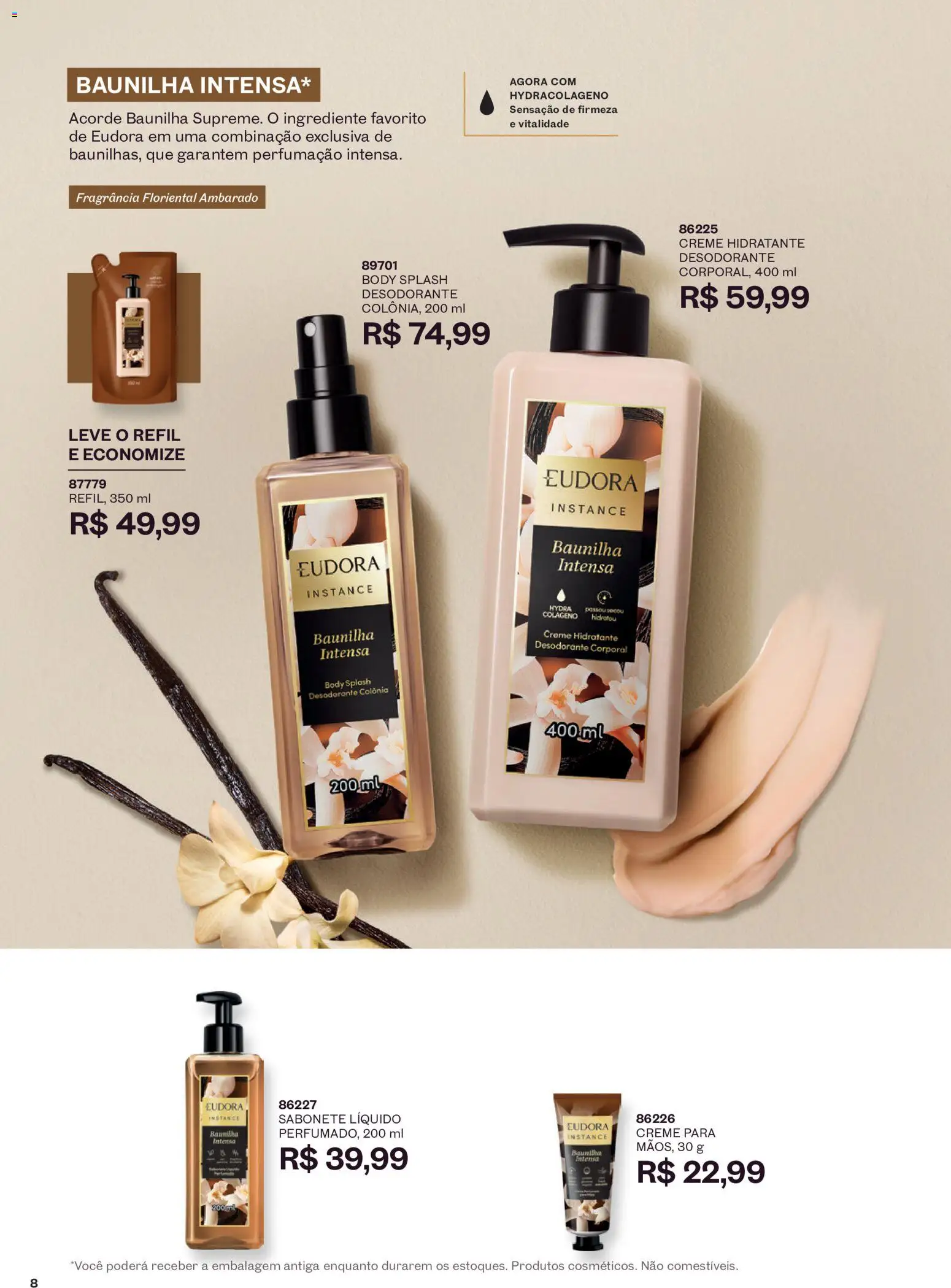 Eudora Folheto - válido de 16/09/2026 | Página: 11 | Produtos: Colágeno, Creme hidratante, Sabonete, Body