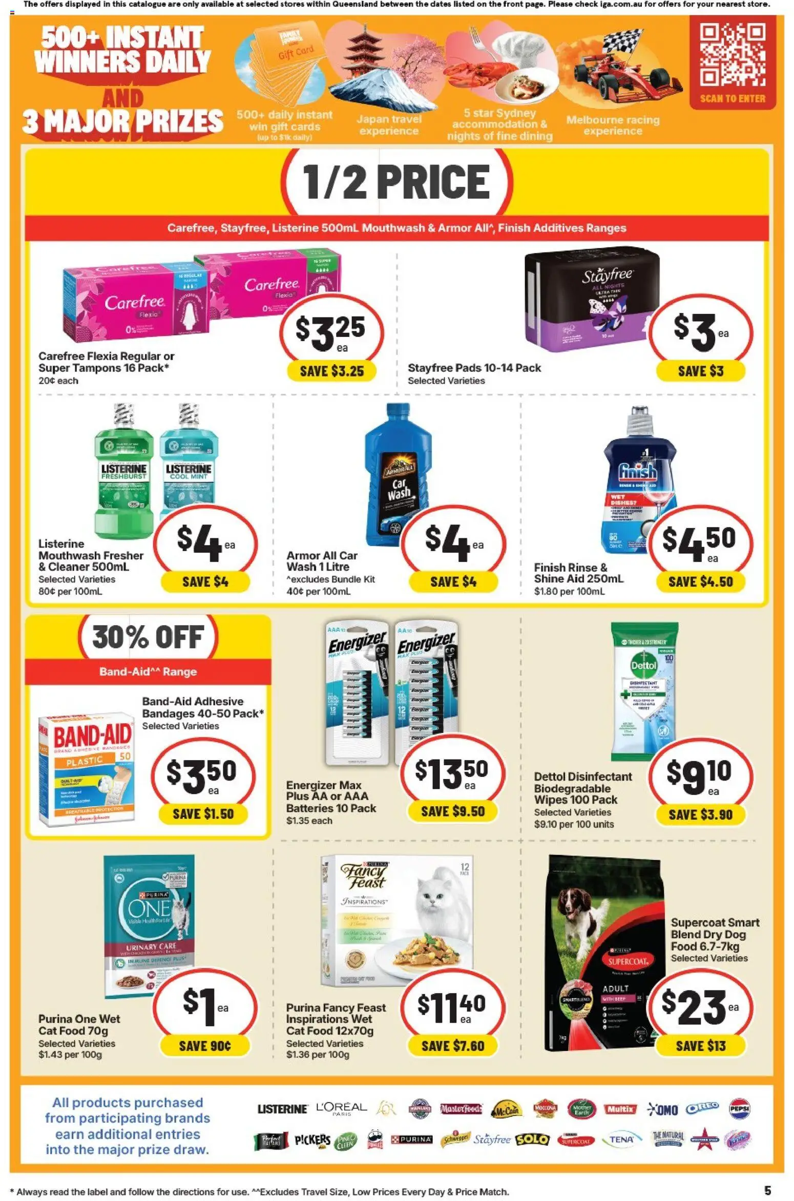 IGA catalogue - valid from 08/07/2026 | Page: 5 | Products: Beef, Mouthwash, Batteries, Tampons
