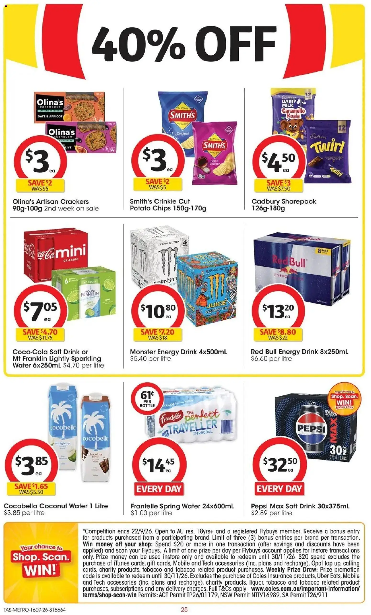 Coles catalogue - valid from 16/09/2026 | Page: 25 | Products: Pepsi, Sugar, Accessories, Mobile