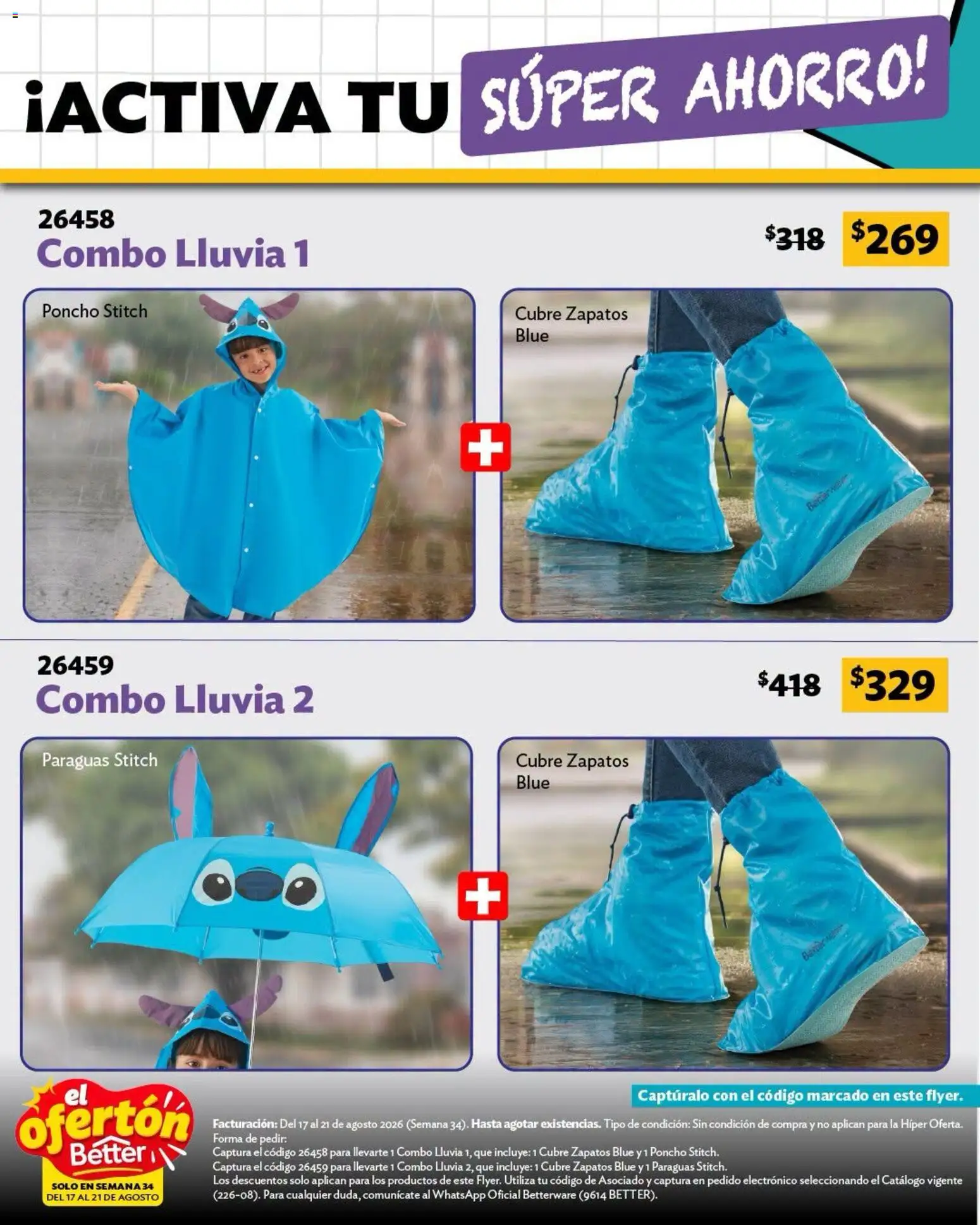 Nuevas ofertas de Betterware válidas en toda la República Mexicana desde el 17/08/2026. ¡Encuentra las mejores ofertas en Betterware catálogo El Ofertón! | Página: 8