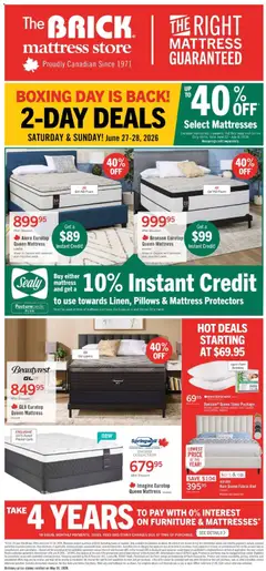 Preview of The Brick - Brick Mattress Store from shop The Brick valid from 22.06.2026