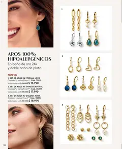 Catálogo Ésika Campaña 13 válido desde el 26.07.2026 | Página: 102 | Productos: Baño, Aros