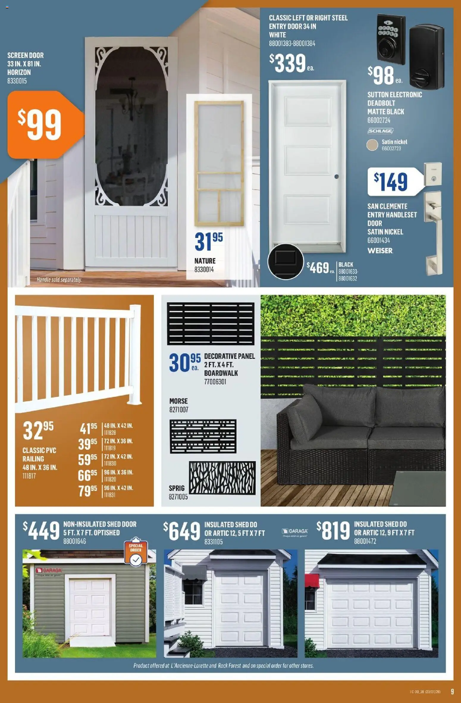 Canac flyer valid from Jul 23, 2026 | Page: 9
