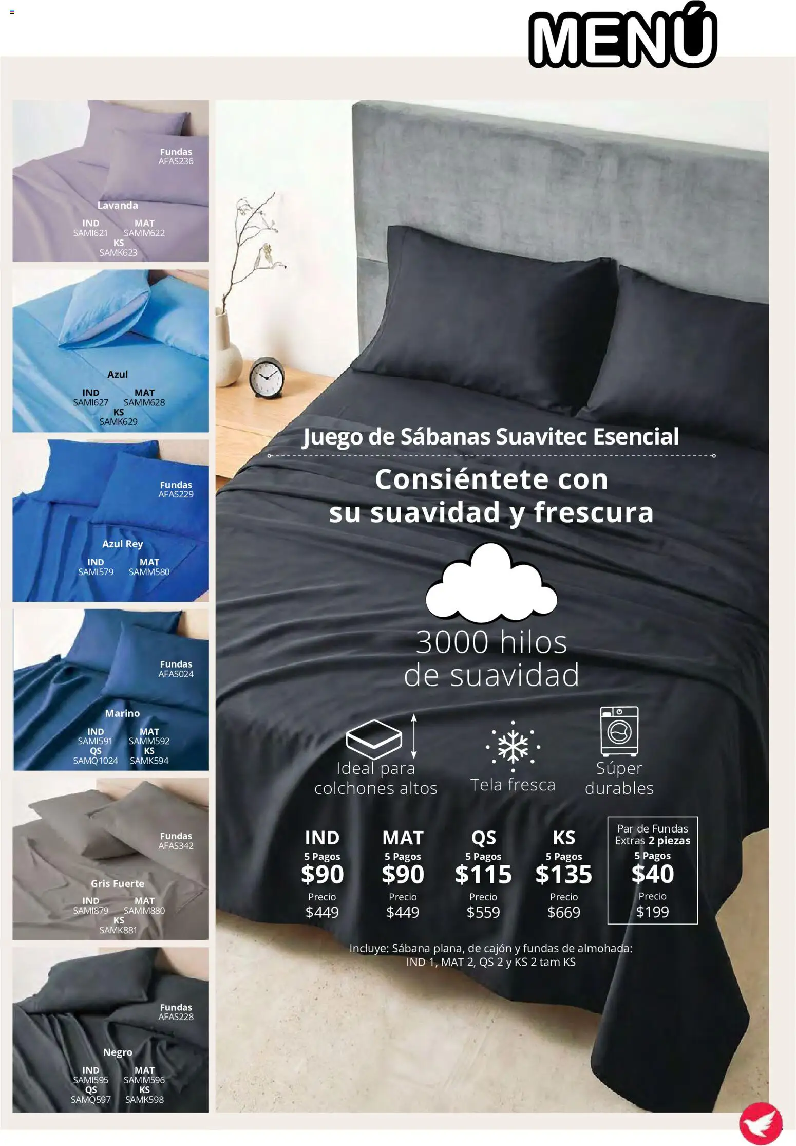 Nuevas ofertas de Colchas Concord válidas en toda la República Mexicana desde el 15/10/2026. ¡Encuentra las mejores ofertas en Colchas Concord catálogo! | Página: 110