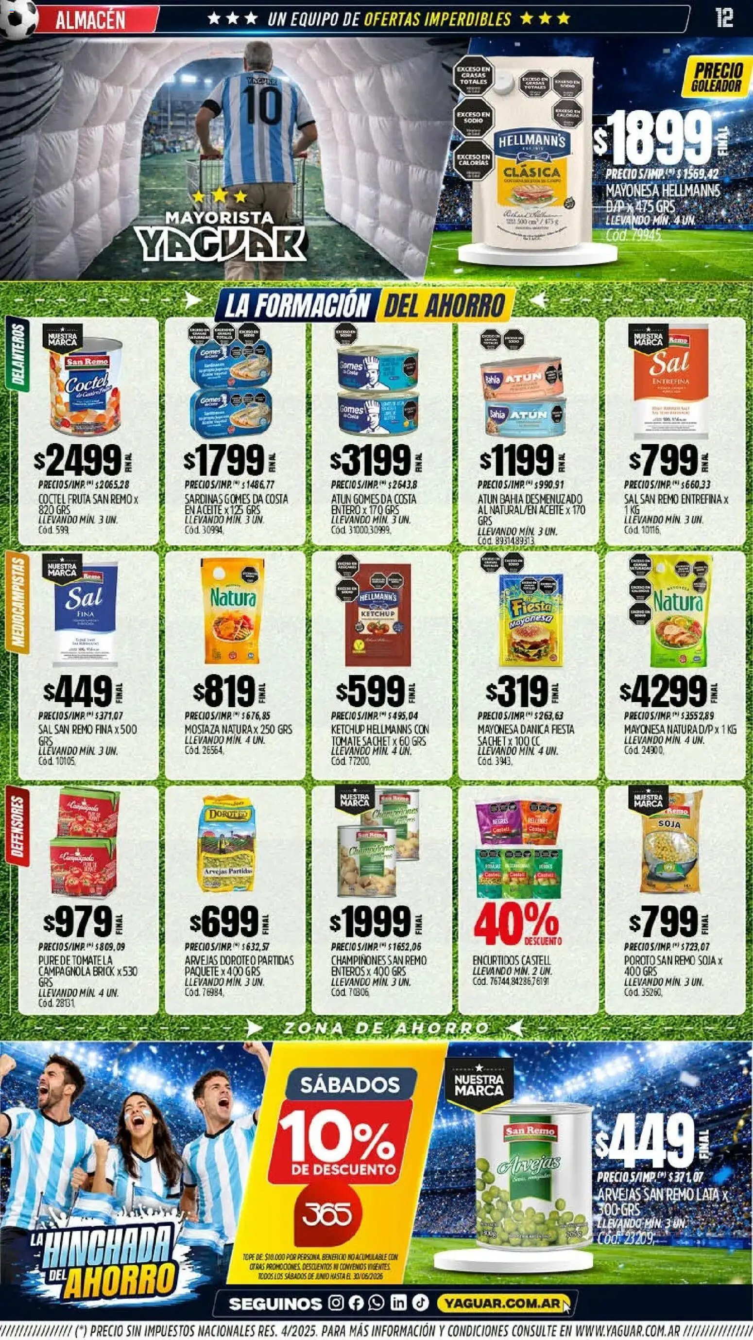 Yaguar - Oferta Semanal Trelew │ válido desde el 08.06.2026 | Página: 13 | Productos: Aceite, Ketchup, Atún, Pure de Tomate
