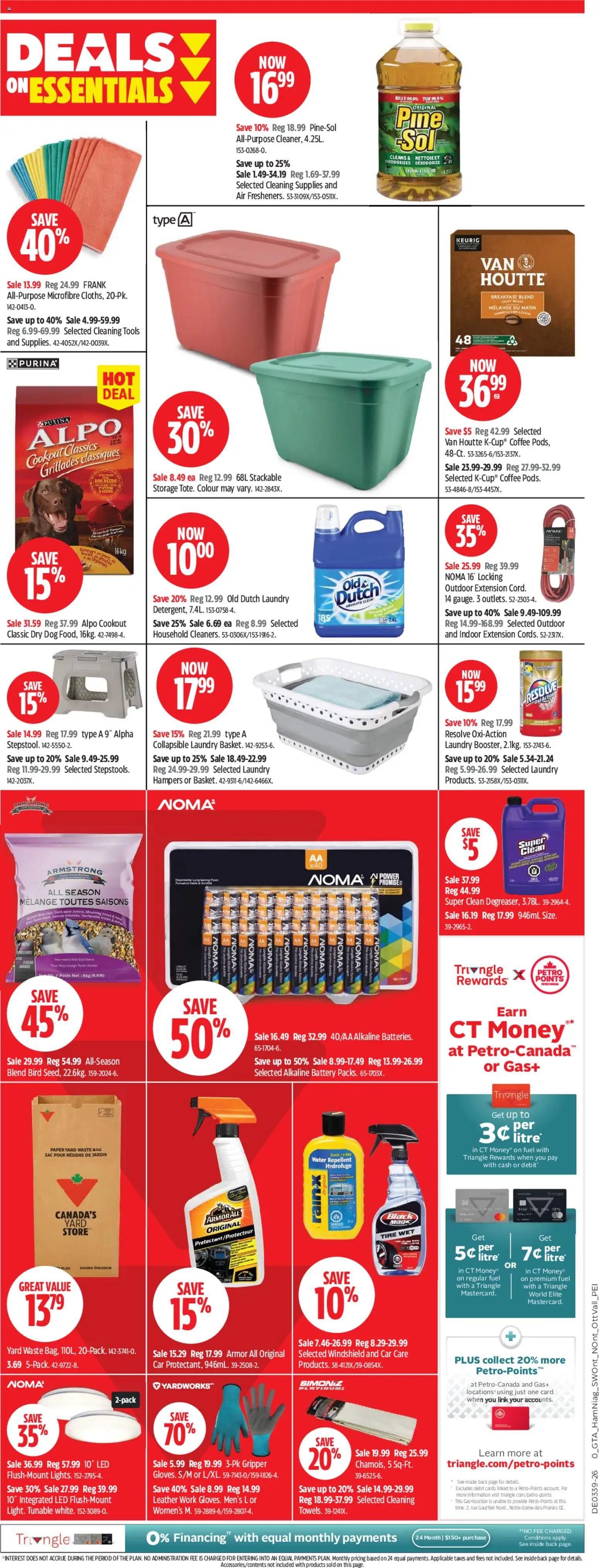 Canadian Tire flyer valid from Sep 24, 2026 | Page: 11 | Products: Water, Bag, Tools, Cleaning supplies