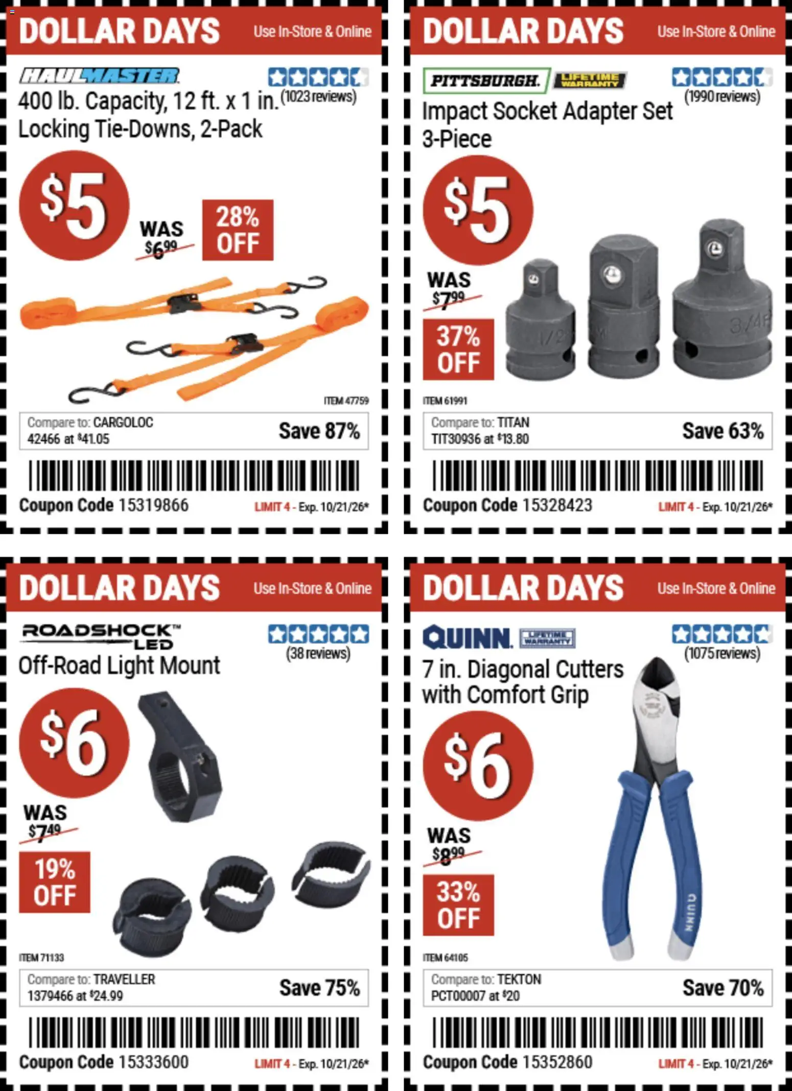 Harbor Freight Dollar Days - valid from 10/08/2026 | Page: 5
