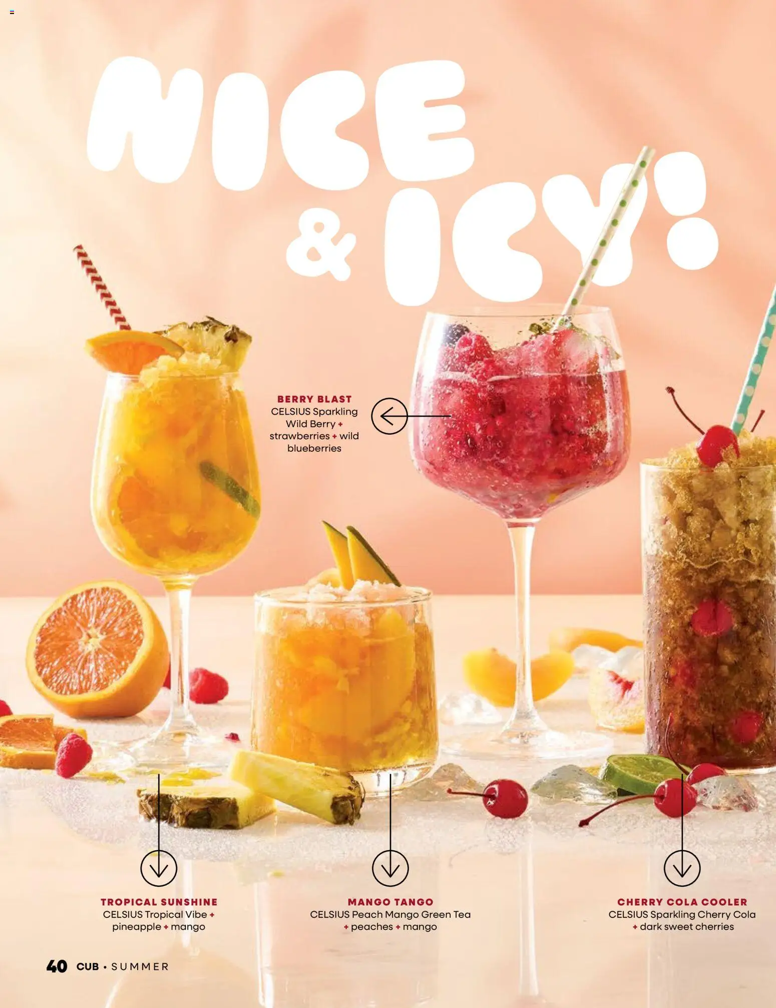 Cub Foods Magazine - valid from 06/01/2026 | Page: 40 | Products: Green Tea, Pineapple, Peach, Blueberries