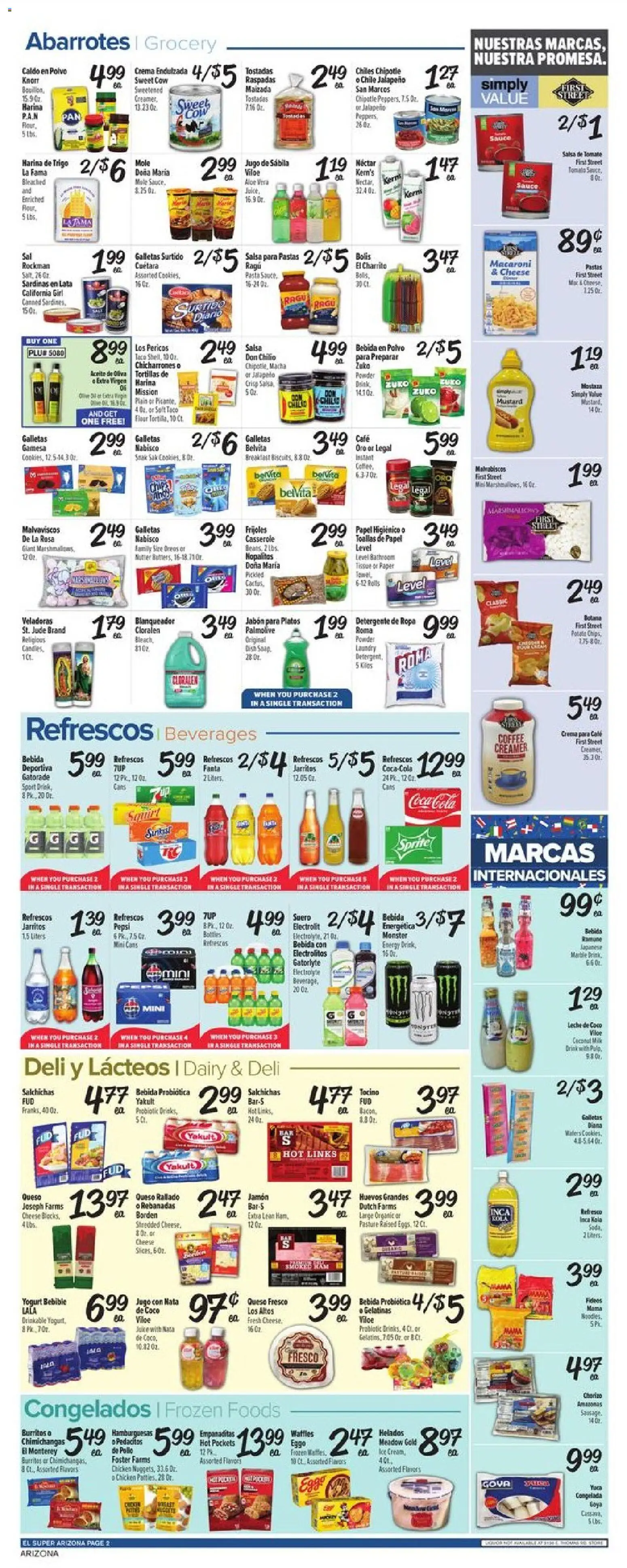 El Super Weekly Ad - AK - valid from 27.05.2026 | Page: 2 | Products: Cheese, Coffee, Pasta, Aloe Vera