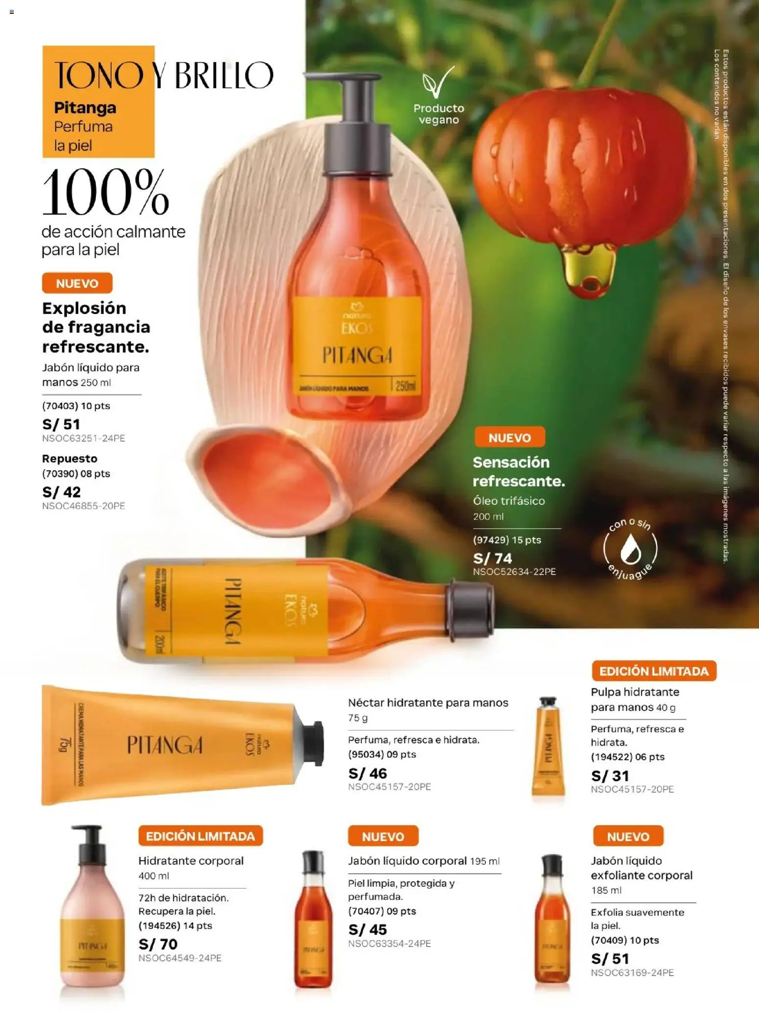 Catálogo Natura válido desde 31/03/2026 | Página: 123 | Productos: Exfoliante, Jabón, Crema, Explosión