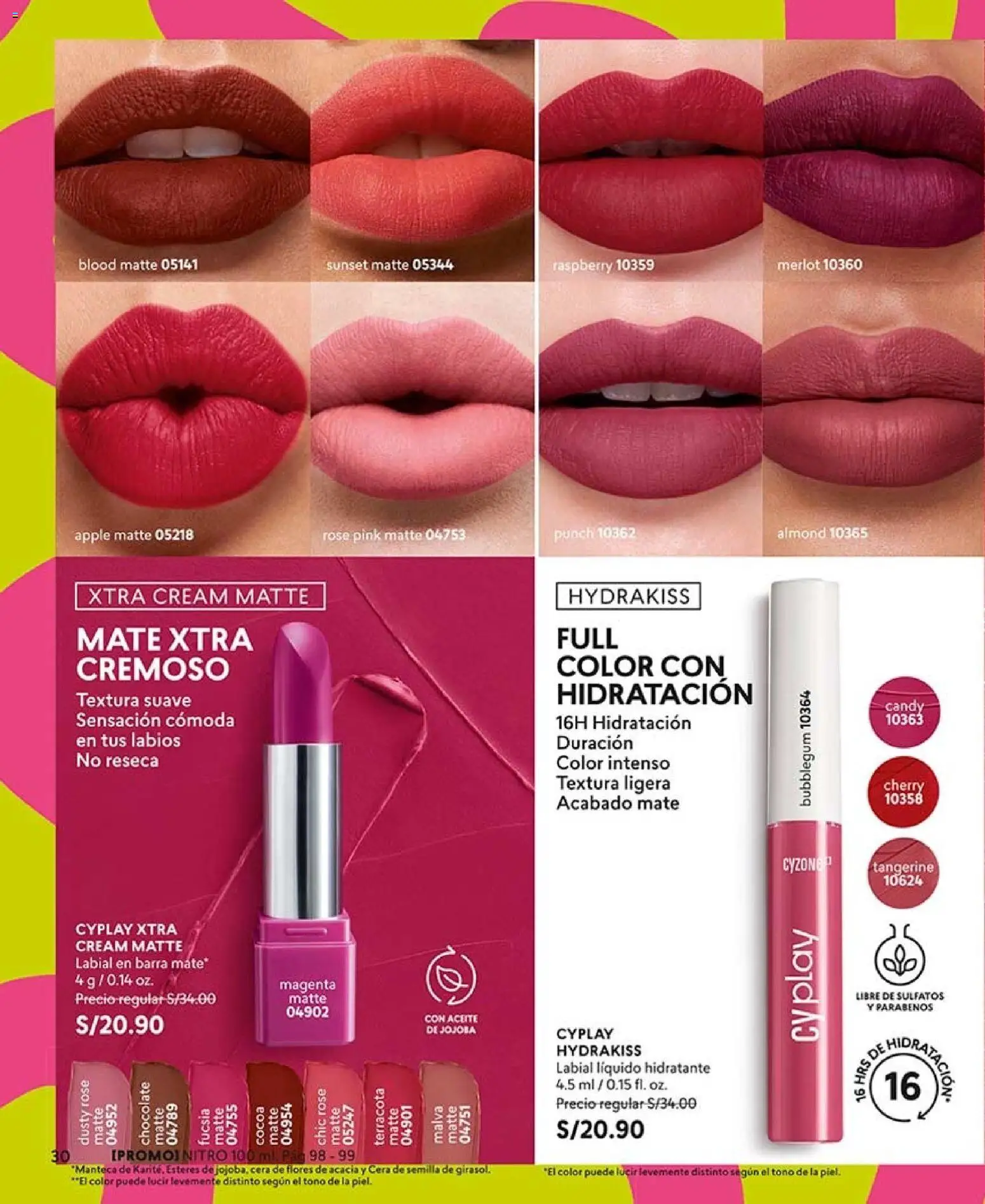 Catálogo CyZone válido desde 20/06/2026 | Página: 30 | Productos: Cómoda, Aceite, Chocolate
