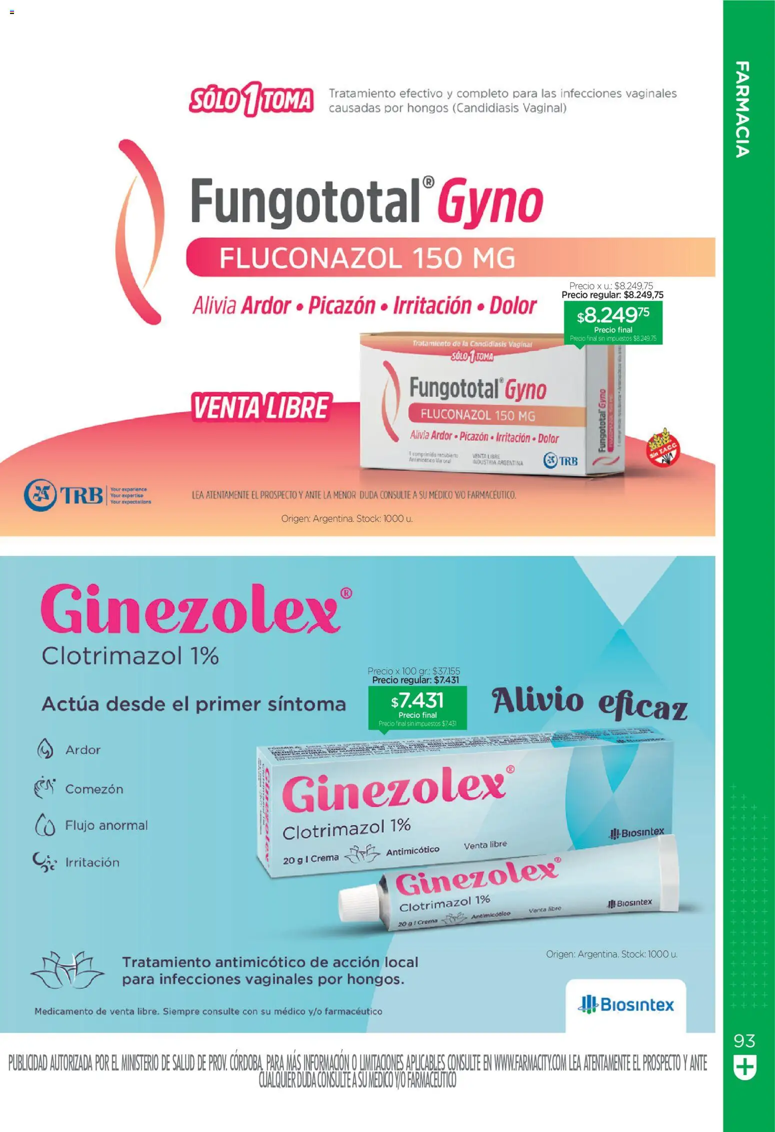 Farmacity catálogo │ válido desde el 02.06.2026 | Página: 93 | Productos: Hongos, Crema