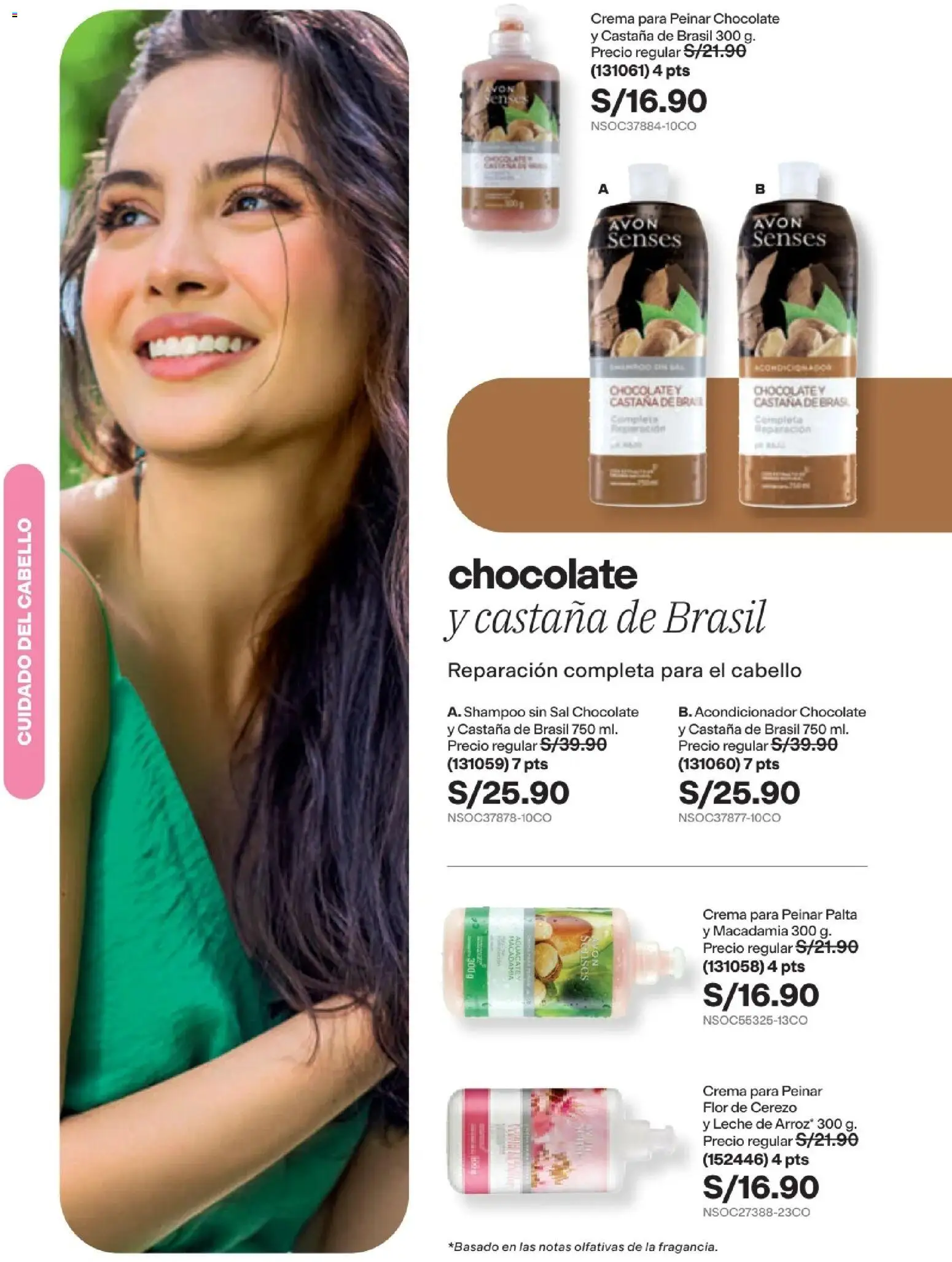 Catálogo Avon válido desde 29/08/2026 | Página: 171 | Productos: Shampoo, Acondicionador, Sal, Chocolate