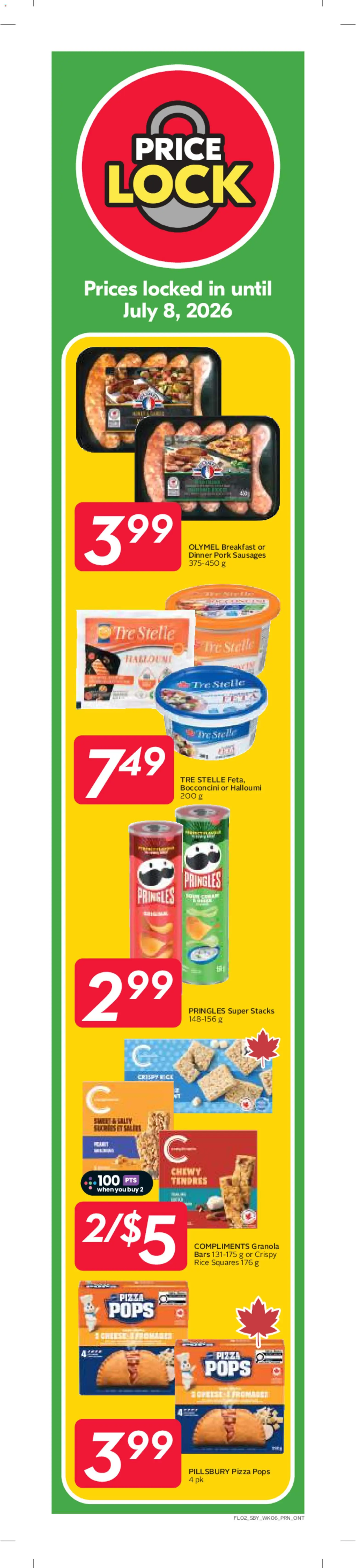 Sobeys flyer valid from 04.06.2026 | Page: 3 | Products: Rice, Pizza, Pork