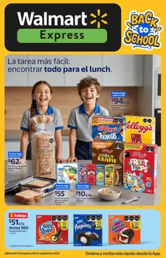 Vista previa de Walmart Express folleto Back to School, nuevo folleto de la tienda, válido en México a partir del 13/08/2026