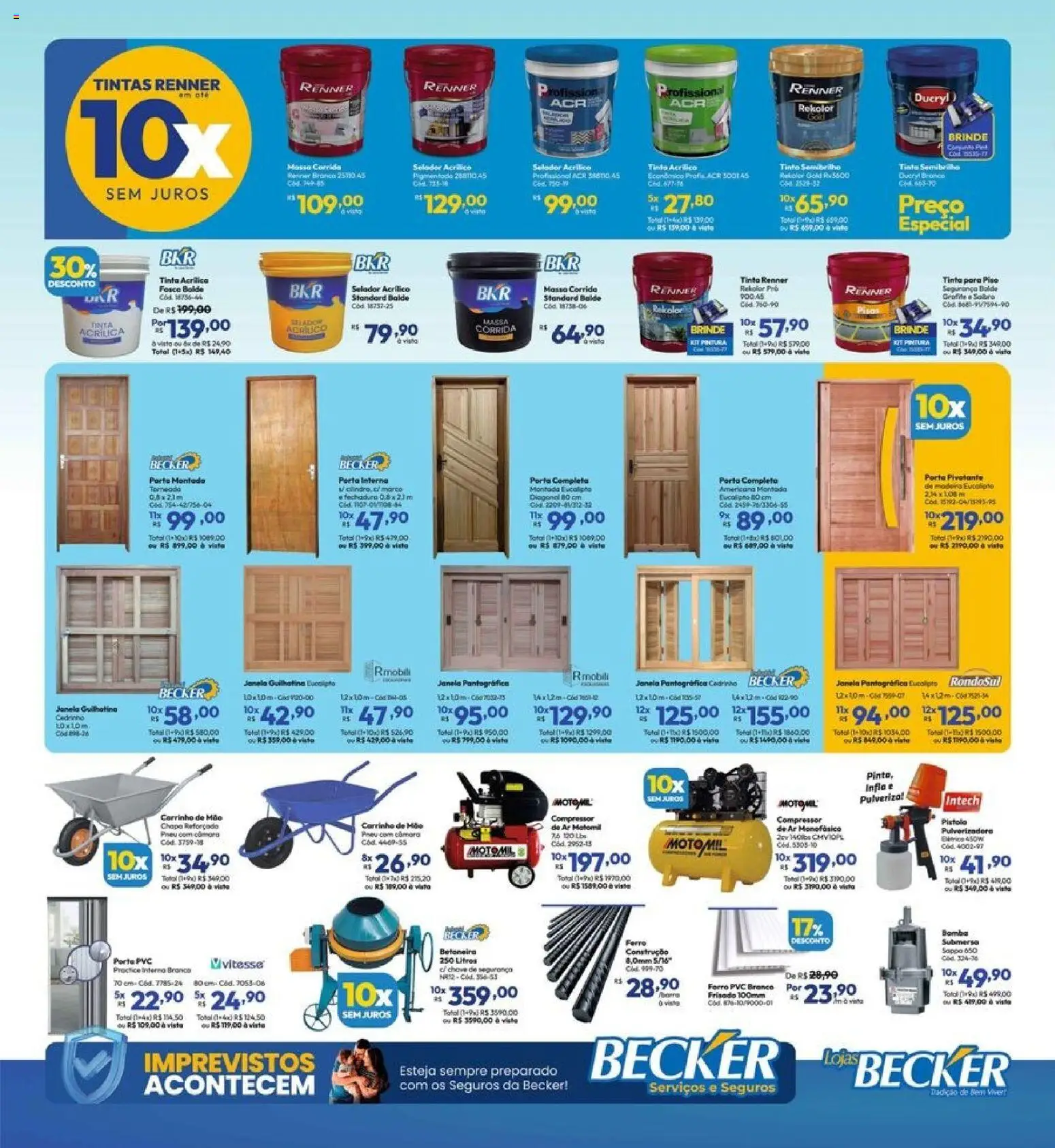 Lojas Becker Folheto - válido de 01.04.2026 | Página: 9 | Produtos: Pneu, Porta, Janela, Fechadura