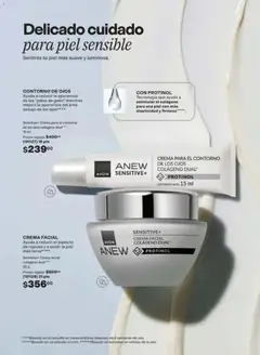 Vista previa de CREMA FACIAL, Ayuda a reducir el aspecto de rojeces y a sentir la piel más tersa****. Sensitive+ Crema facial colágeno dual***** 50 g, nuevo folleto de la tienda, válido en México a partir del 08.05.2026 | Página: 126