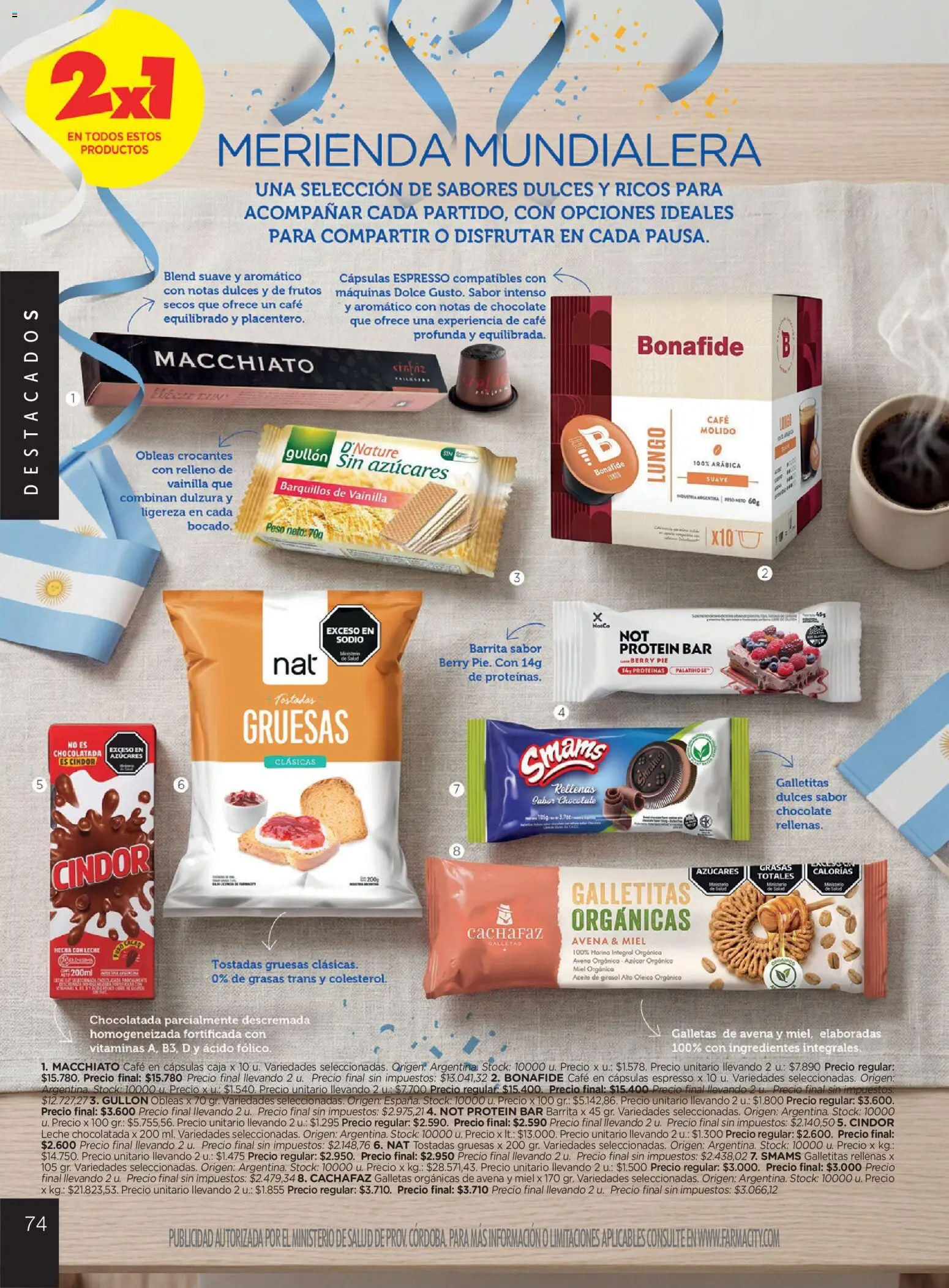 Farmacity catálogo │ válido desde el 02.06.2026 | Página: 74 | Productos: Caja, Avena, Chocolate, Chocolatada