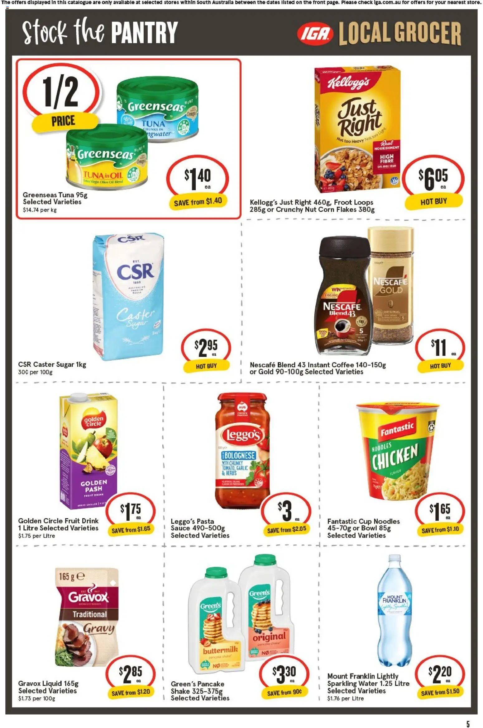 IGA catalogue - valid from 26/08/2026 | Page: 5 | Products: Food, Chicken breast, Scotch, Oven
