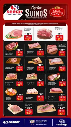 Semar Supermercado ofertas Suínos - Pré-Visualização do folheto da loja Semar Supermercado, válido de 04/08/2026